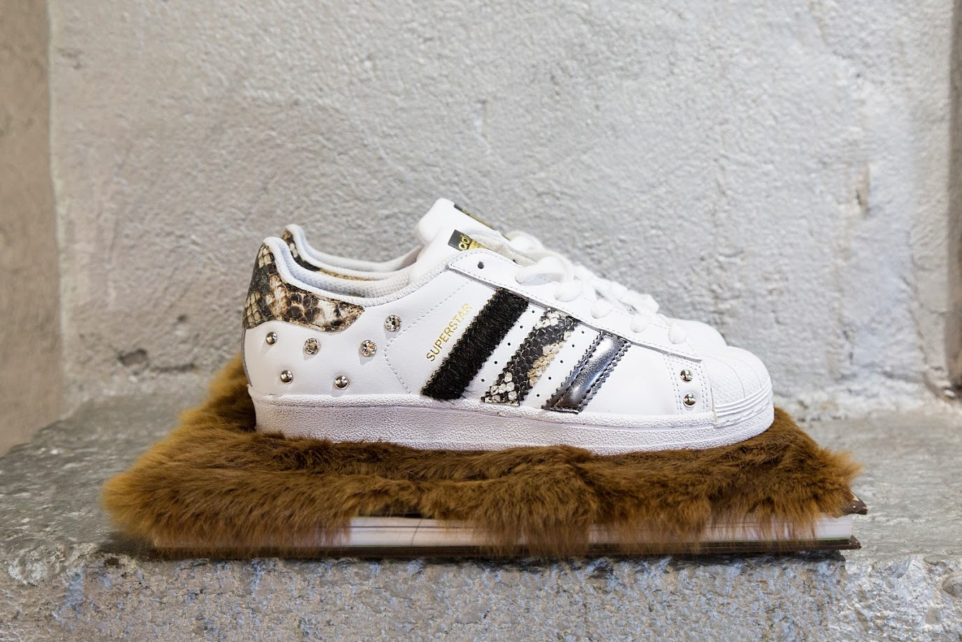 Adidas Superstar Python Black Horse Studs