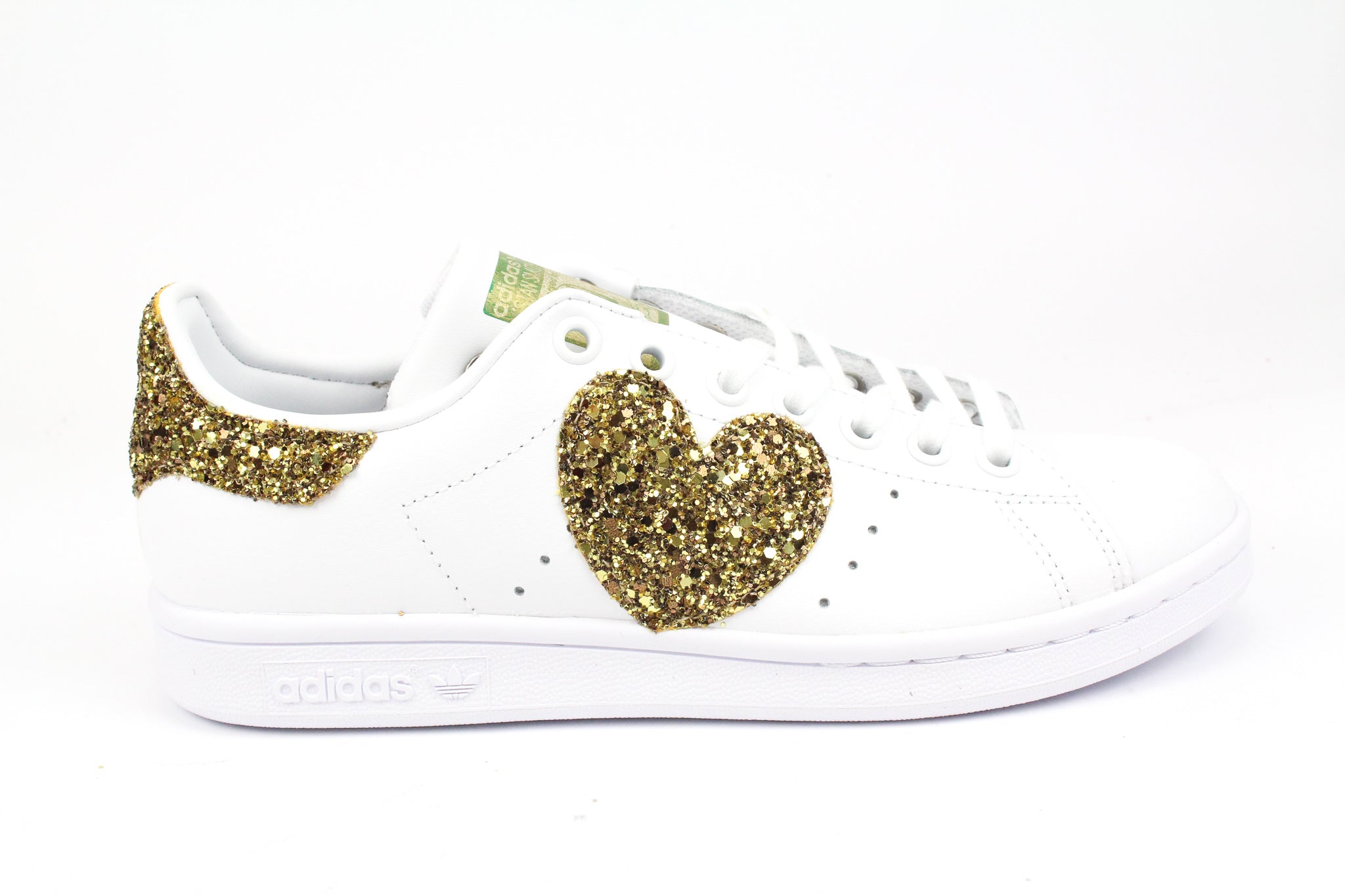 Adidas customized stan smith gold hotsell