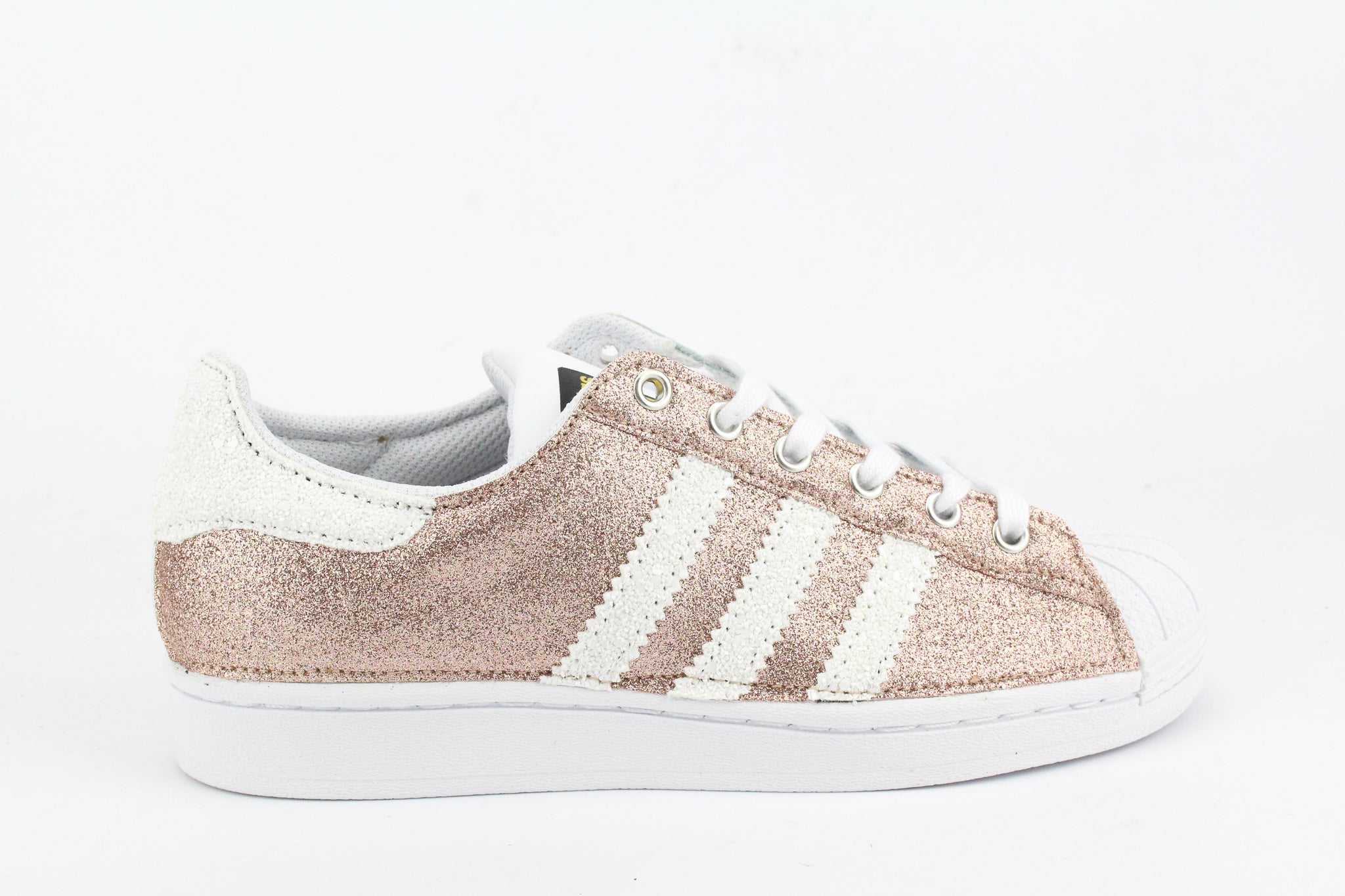 Adidas Superstar Pink White Glitter