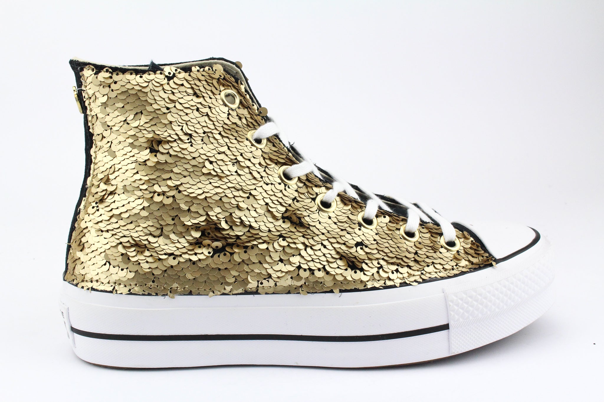 Converse gold sequin on sale