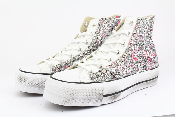 Converse hot sale platform argento