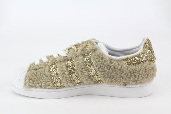 Adidas originals hotsell superstar glitter womens