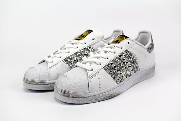 Adidas superstar 2024 prata glitter