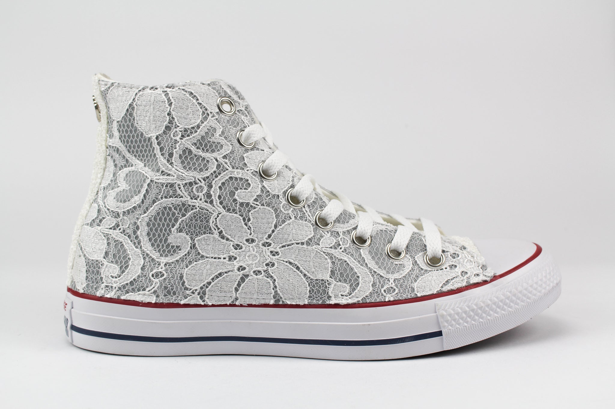 Converse flower lace white online