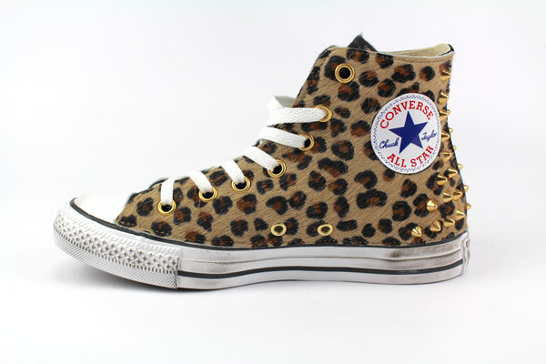 Converse All Star Personalizzate Cavallino Maculato Borchie