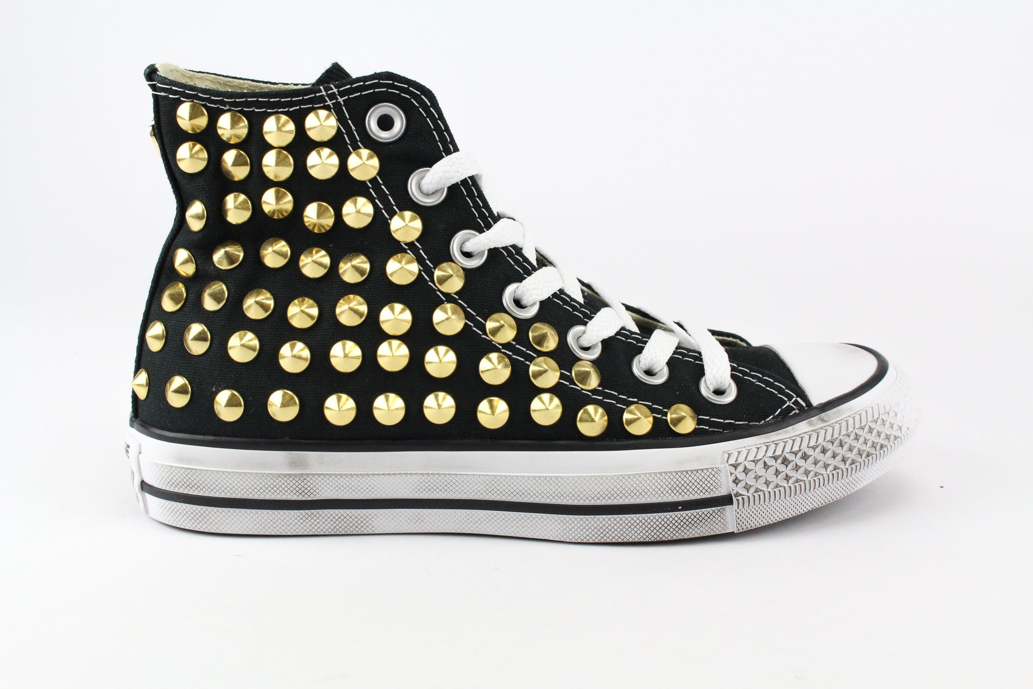 Converse All star Black Total Studs Gold