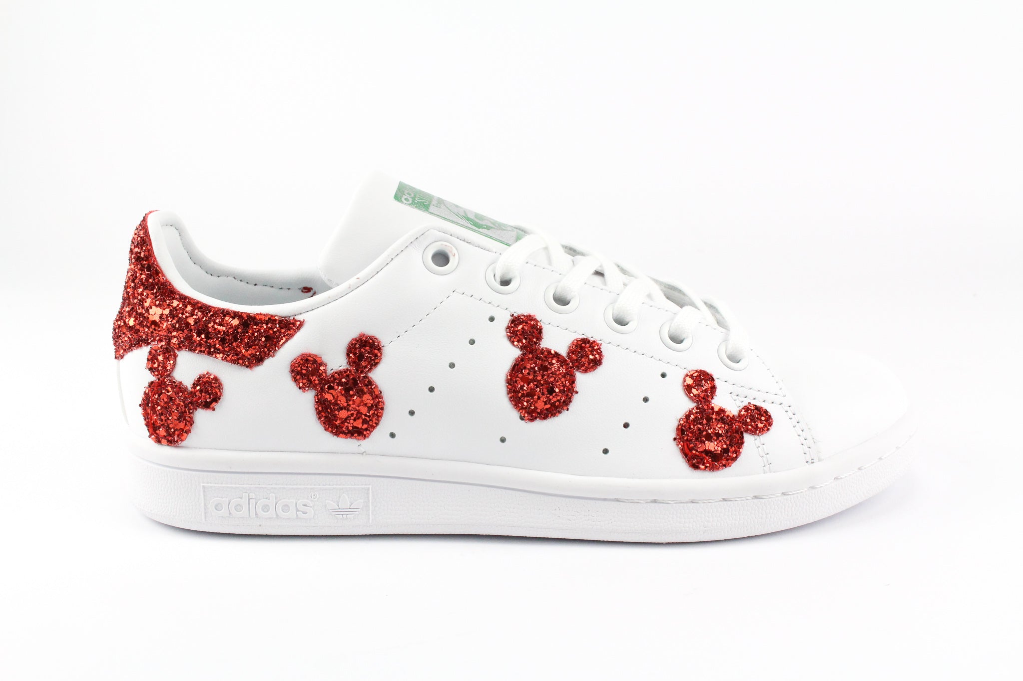 Adidas Stan Smith Mice Red Glitter