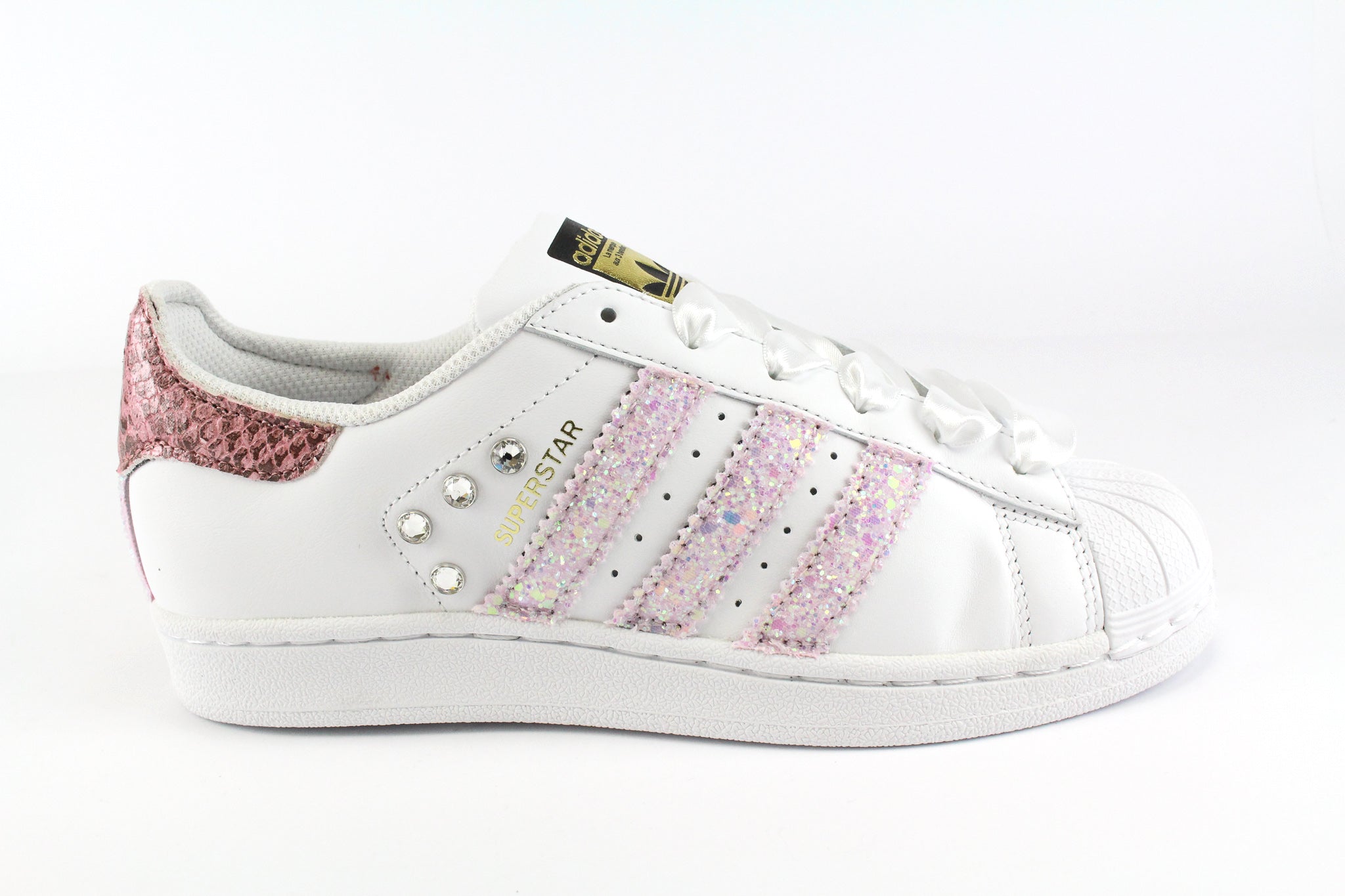 Adidas Superstar Python Pink Glitter Strass