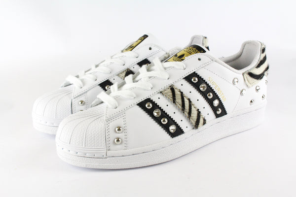 Adidas Superstar Zebrate Strass Ballo Da Sola