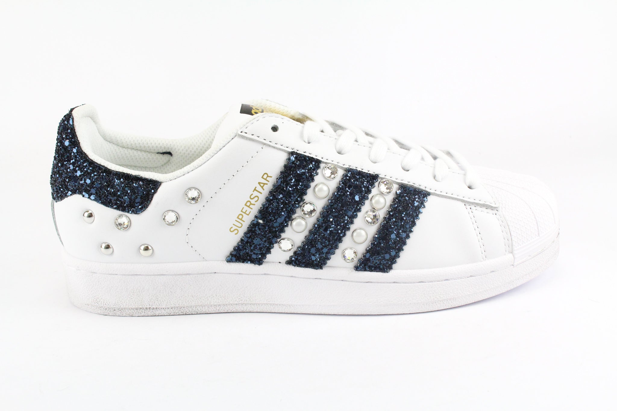 Adidas superstar color navy best sale