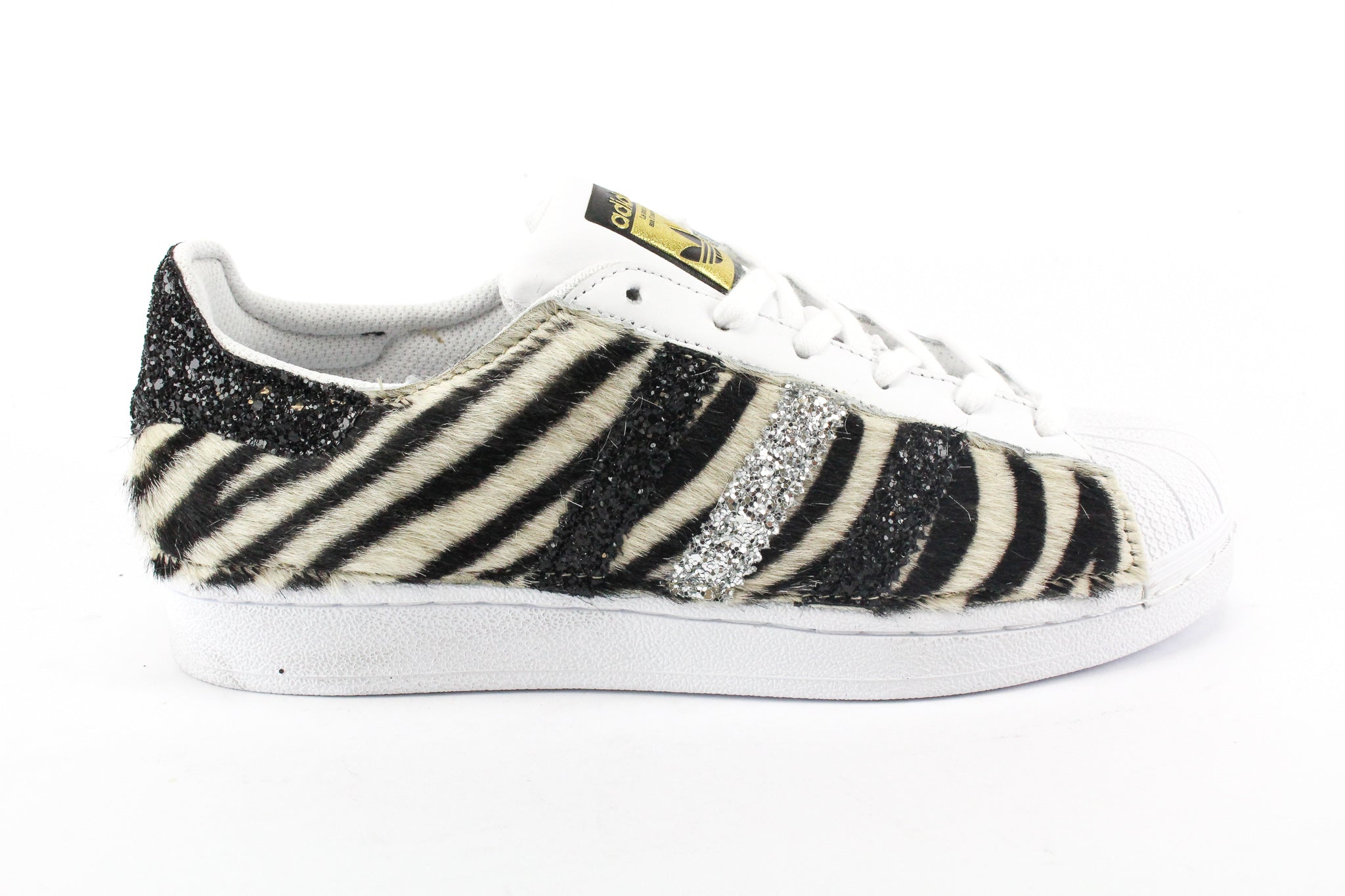 Adidas superstar bold zebra sale