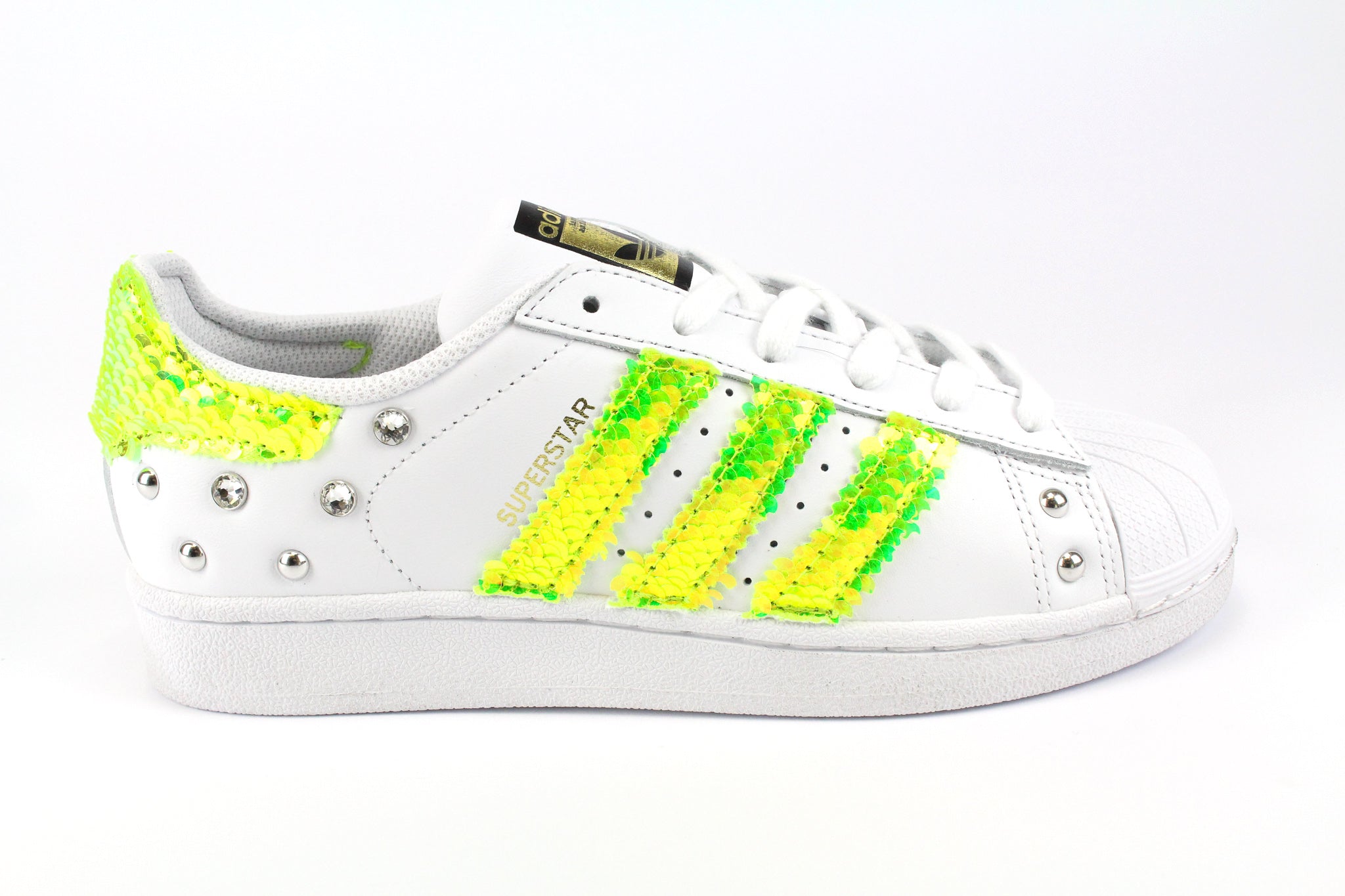 Adidas Superstar Fluo Sequins Rhinestones Studs