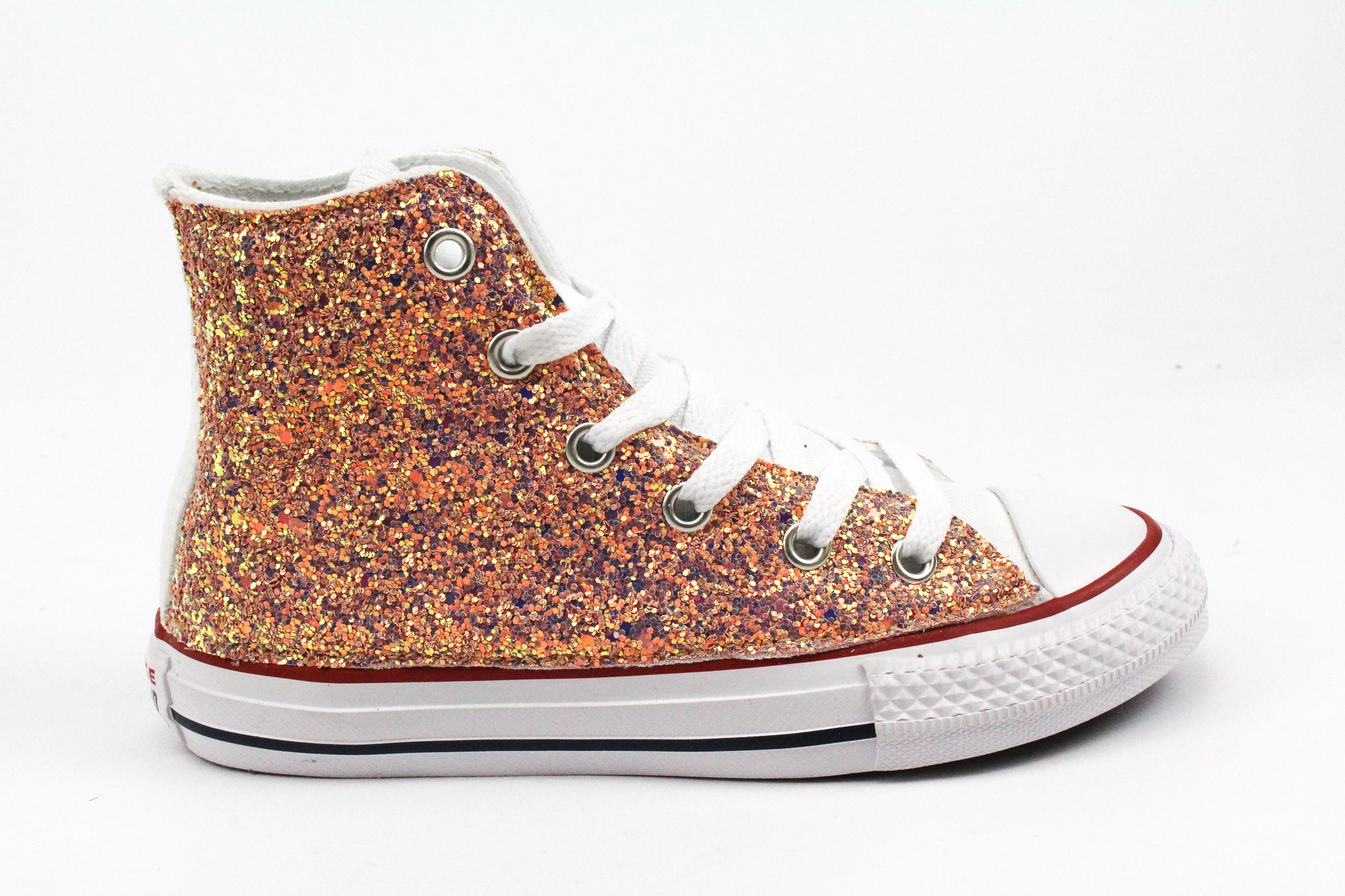 Converse All Star White Multi Glitter