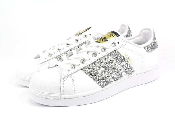 adidas superstar silver glitter