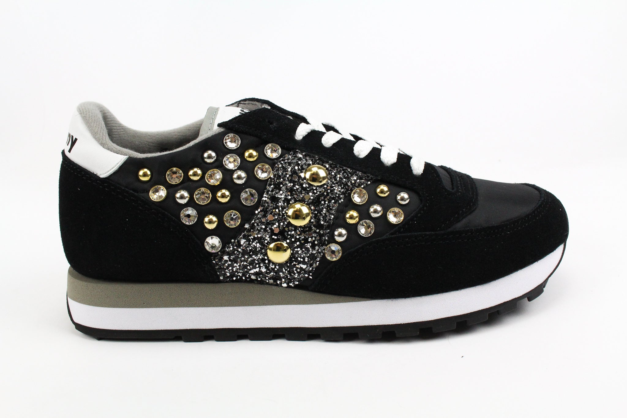 Saucony Jazz Black Silver Glitter Strass