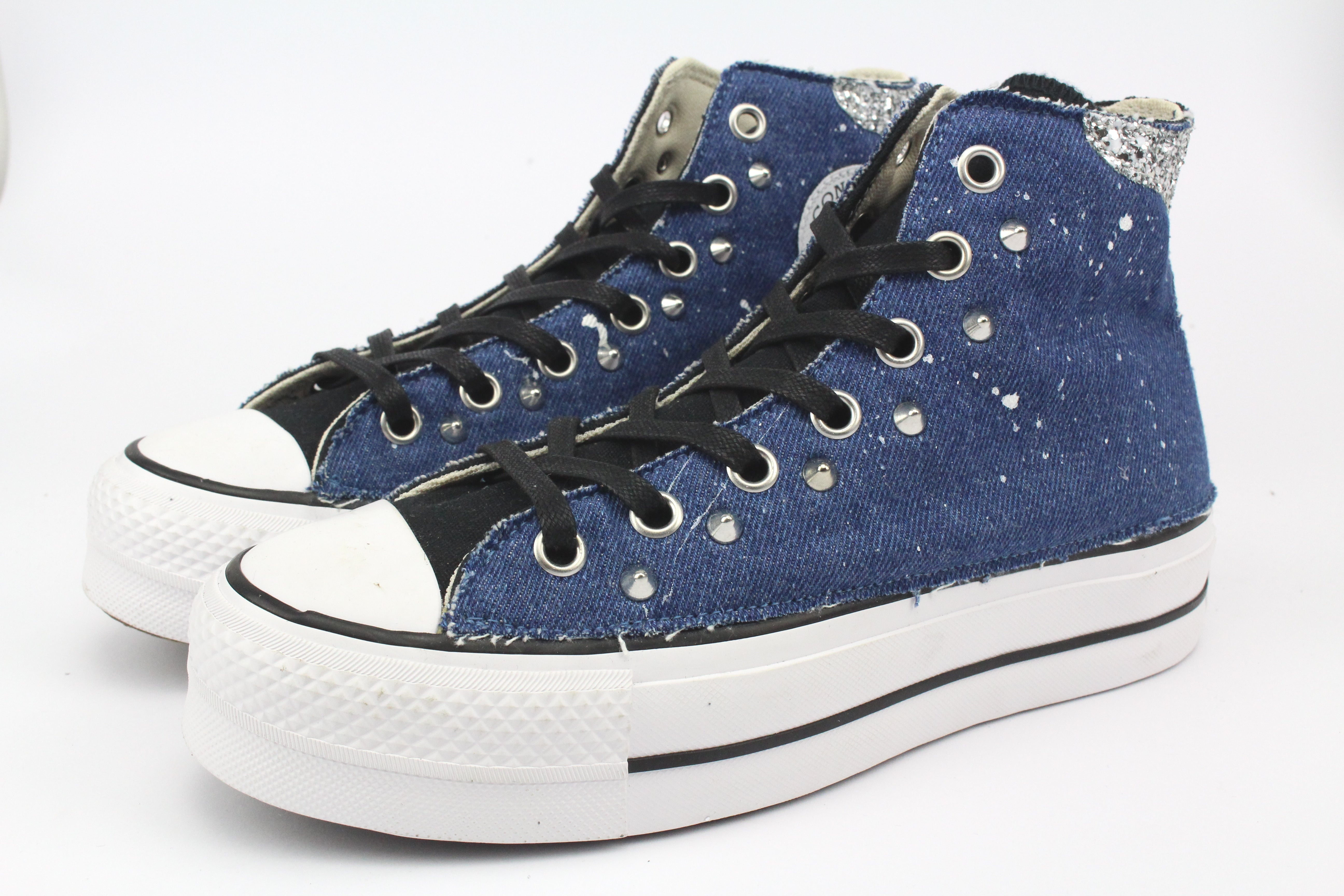 Converse nere vernice hotsell