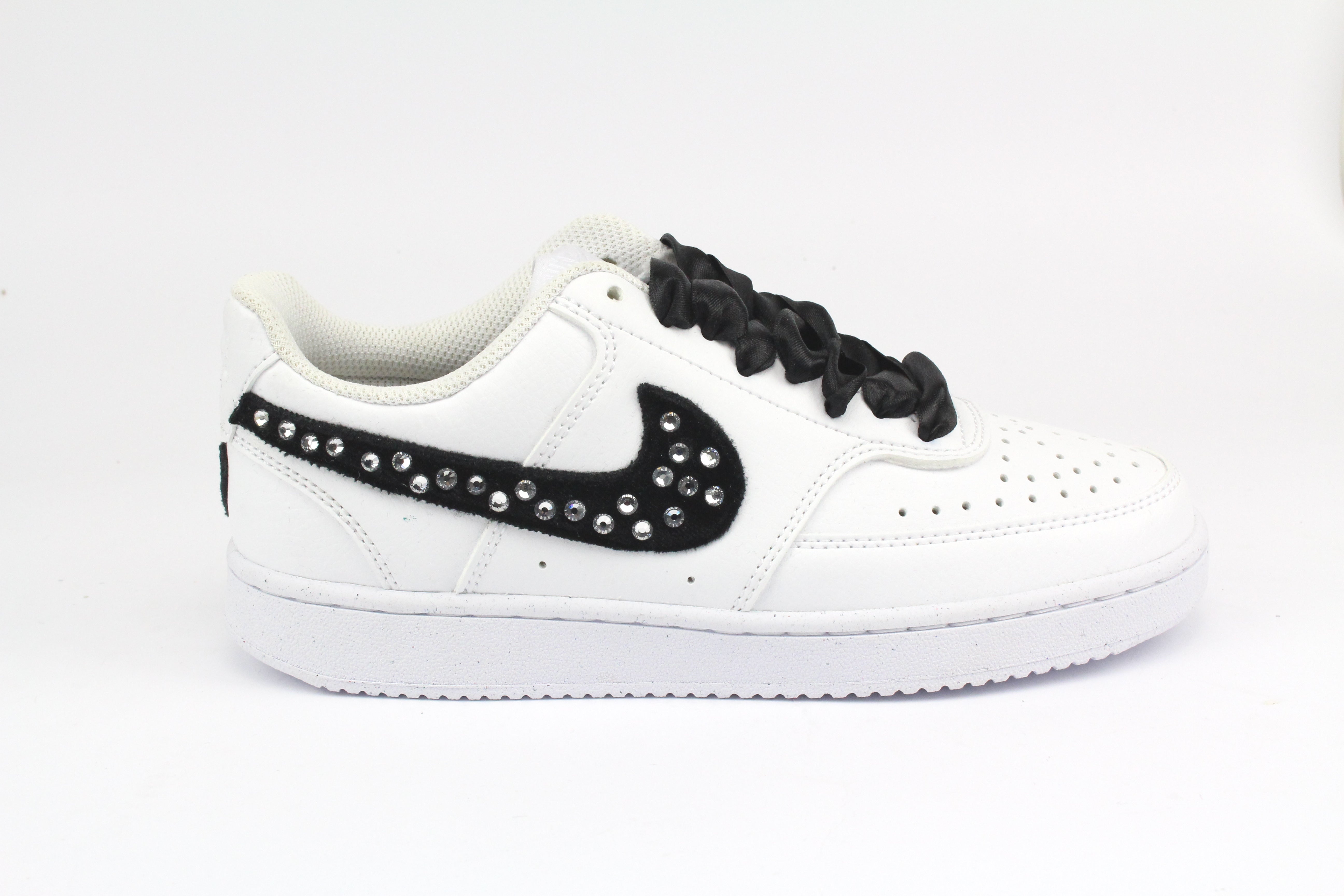 Nike Court Vision Low Velluto Black & Strass