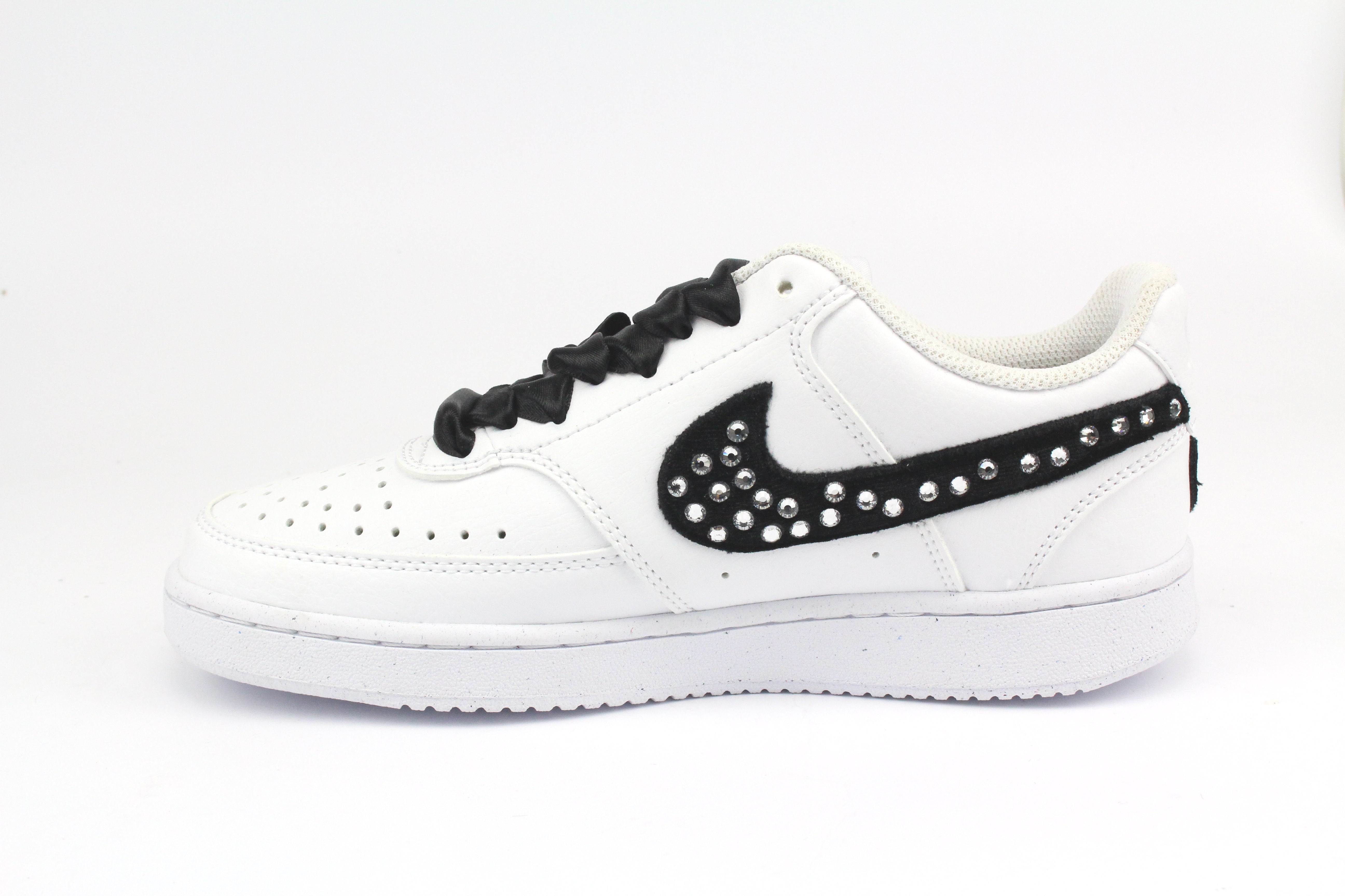 Nike Court Vision Low Velluto Black & Strass