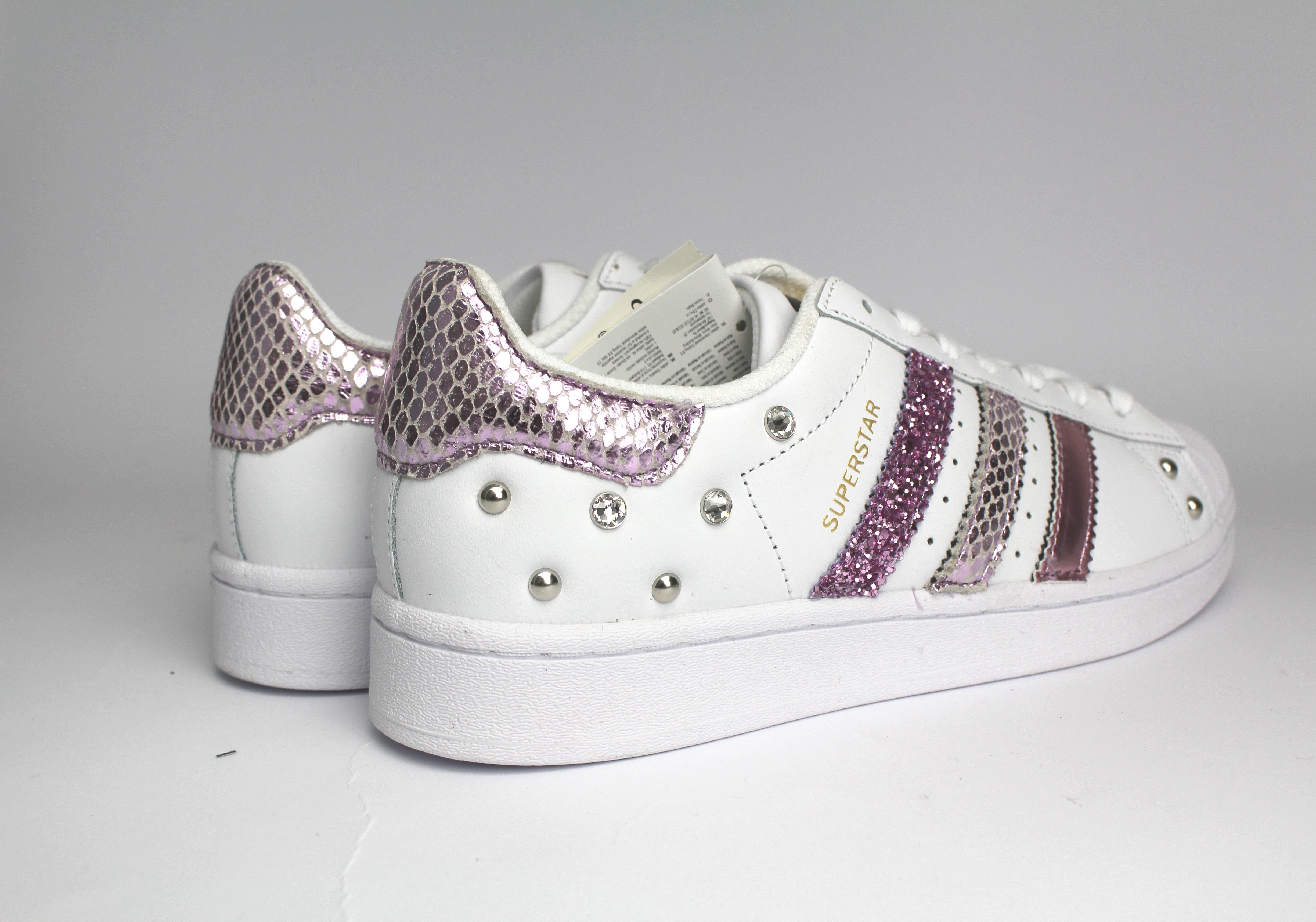 Adidas Superstar Pitone Laminato Glicine Glitter Strass