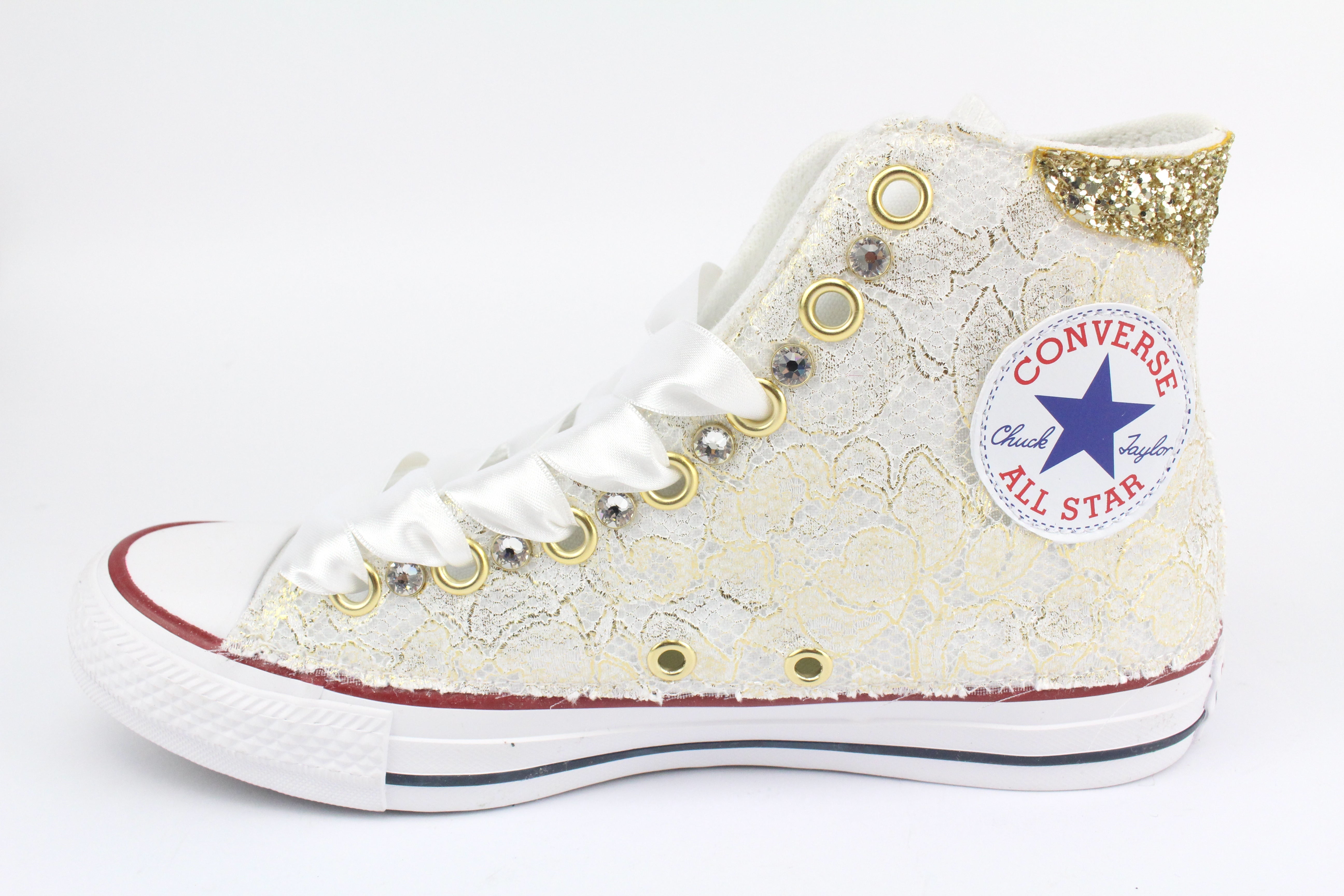 Converse All Star Pizzo Oro Strass