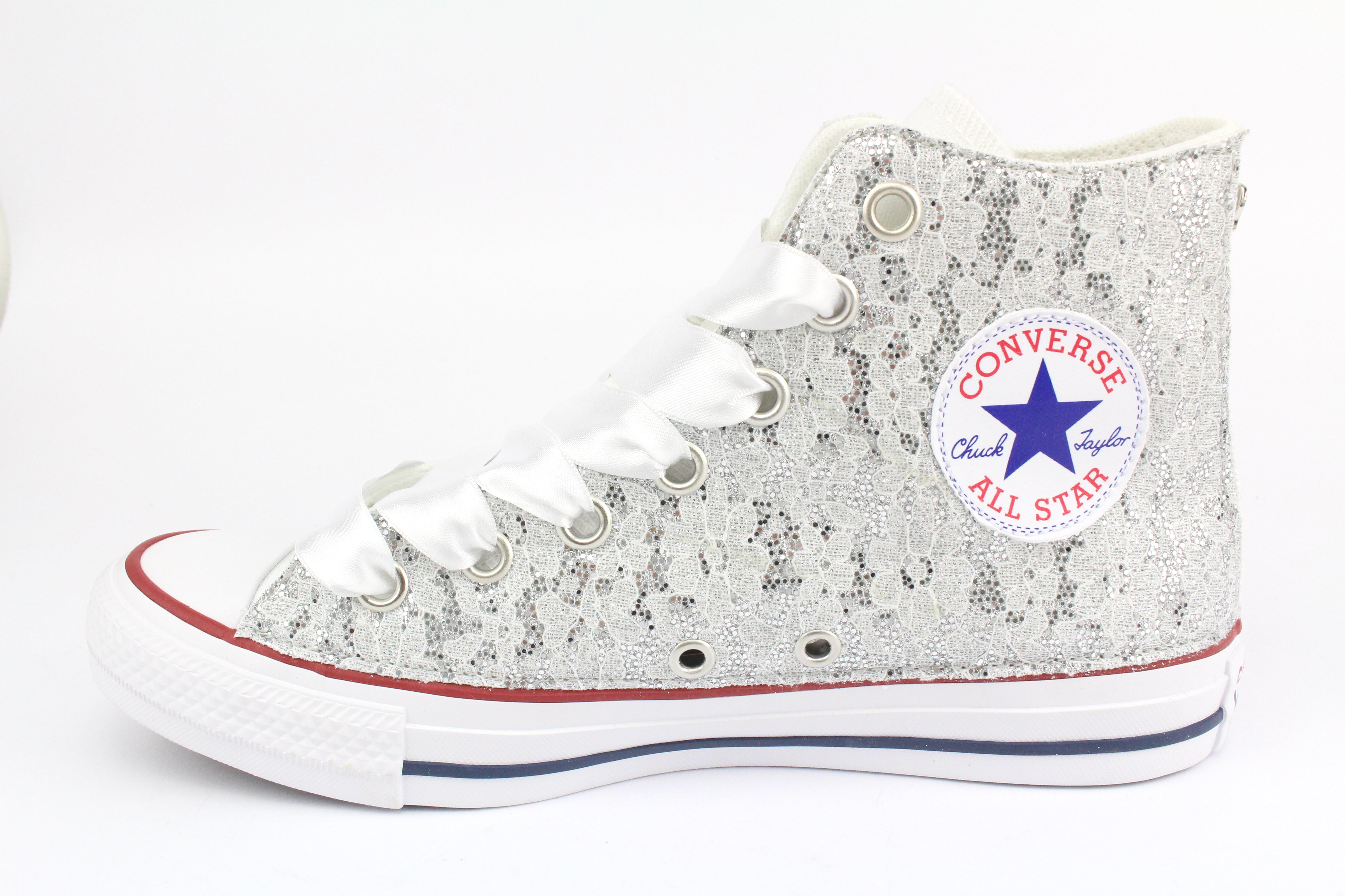 Converse All Star White Lace Holo