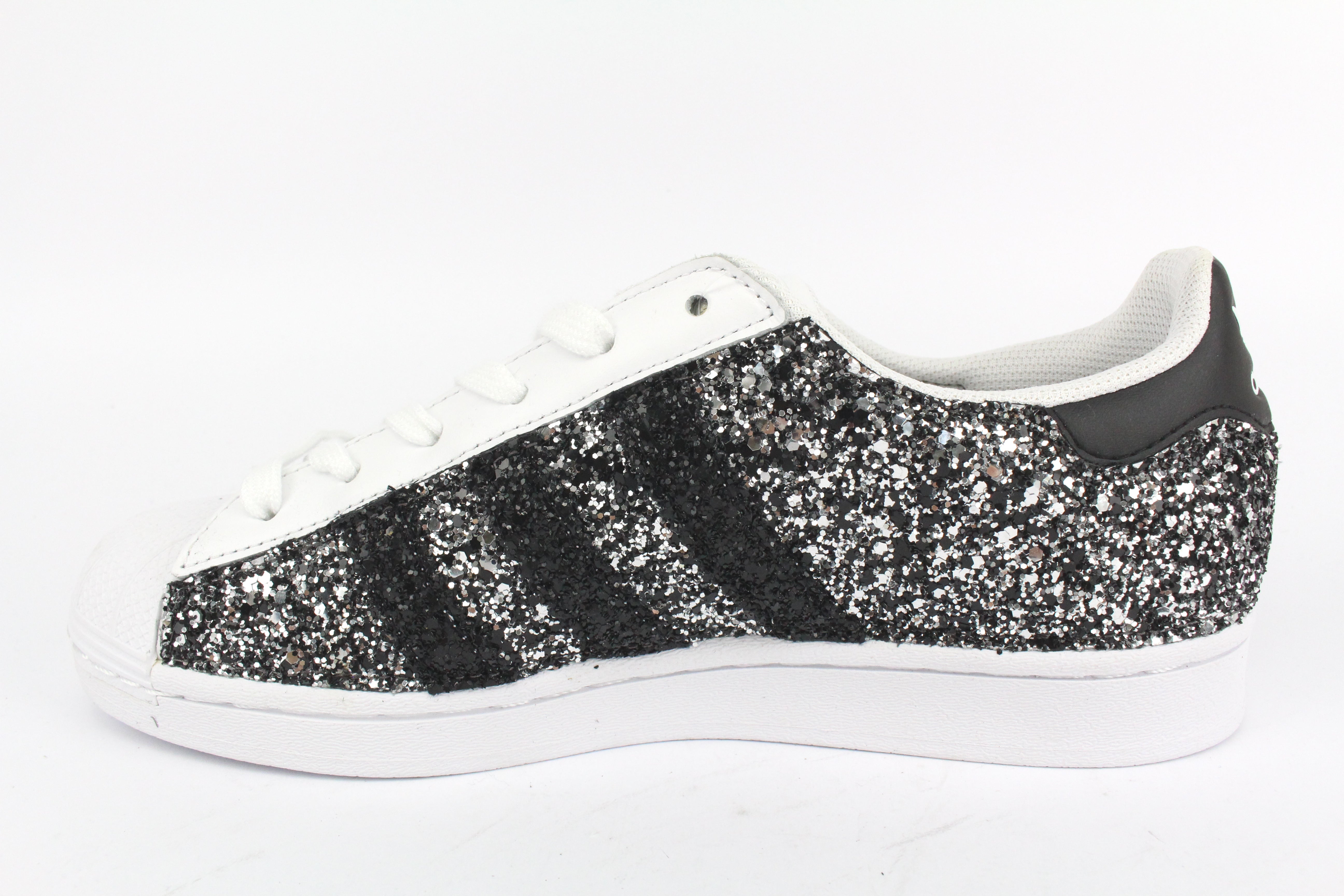 Adidas Superstar Total Black Glitter