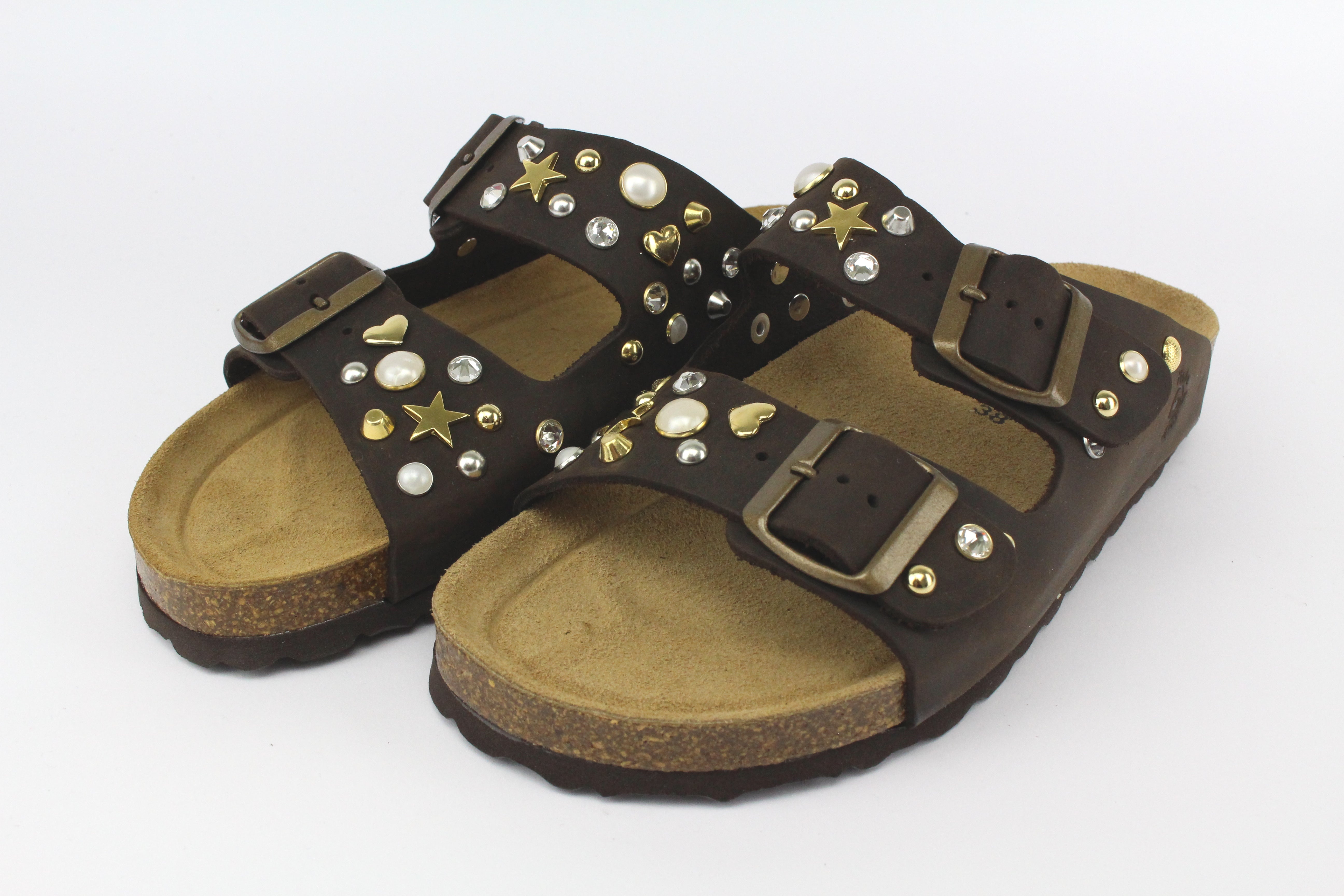 Sandali Brown Cameo Oro