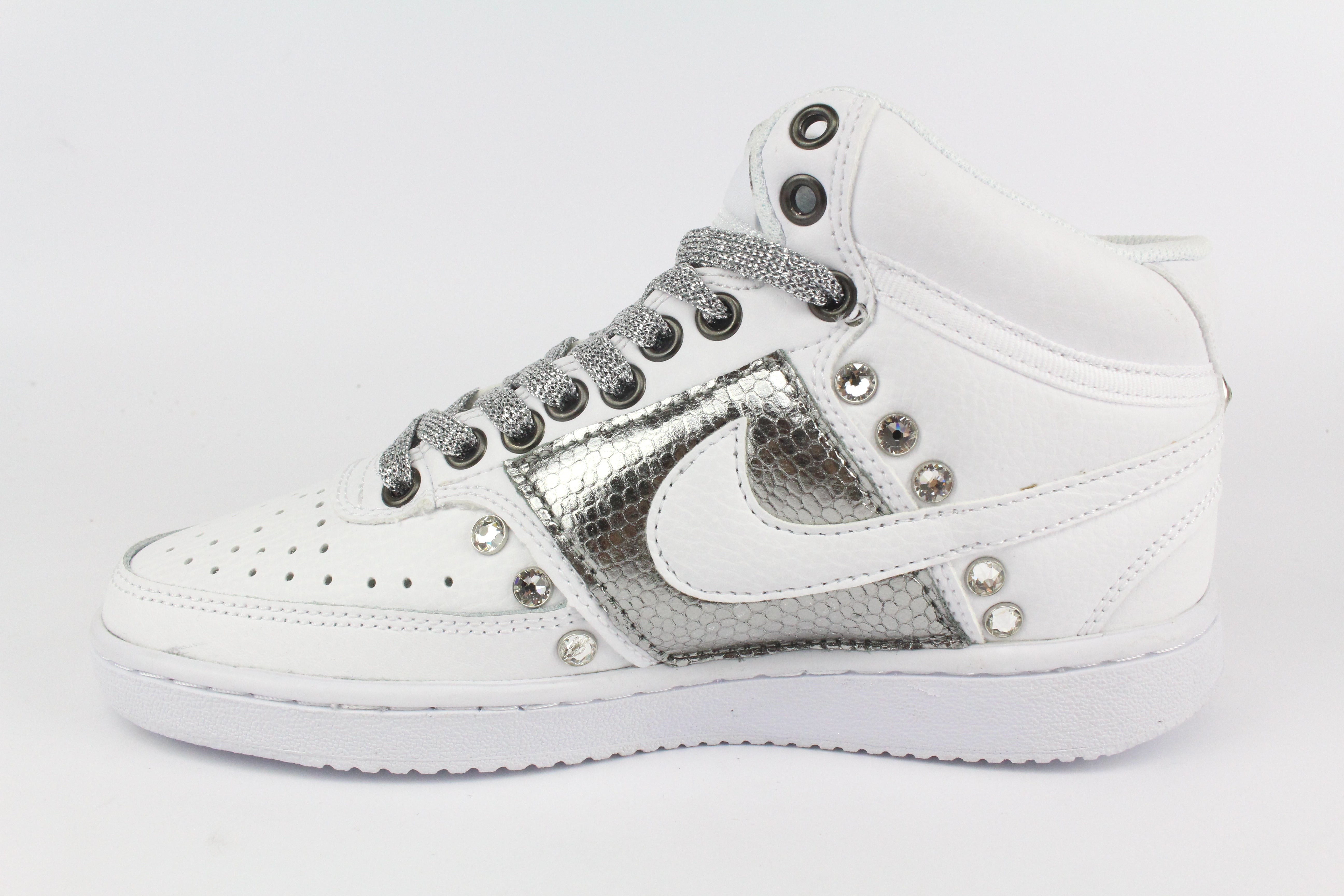 Nike Court Vision MID Pitone Antracite & Strass