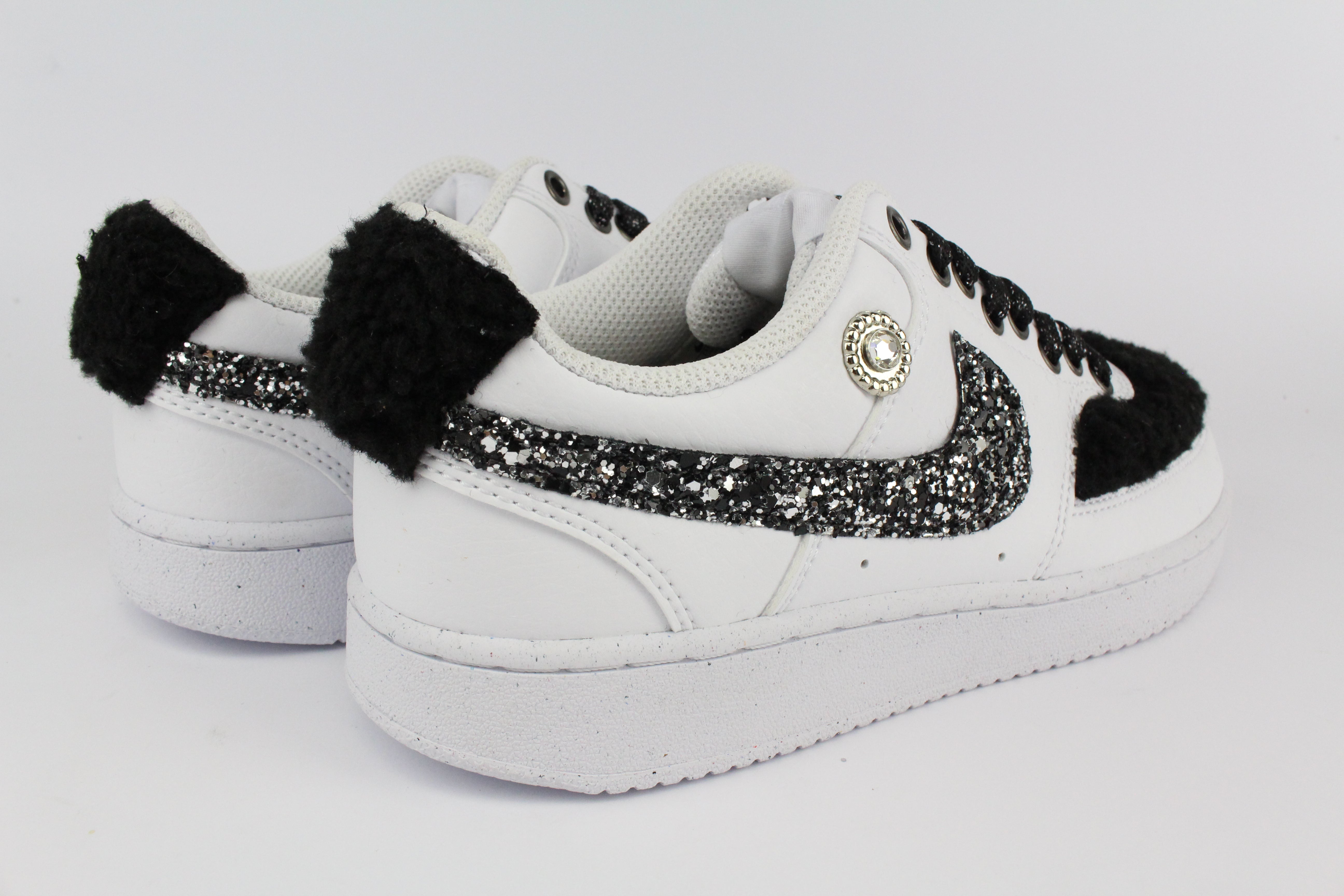 Nike Court Vision Low Spotted &amp; Glitter Black