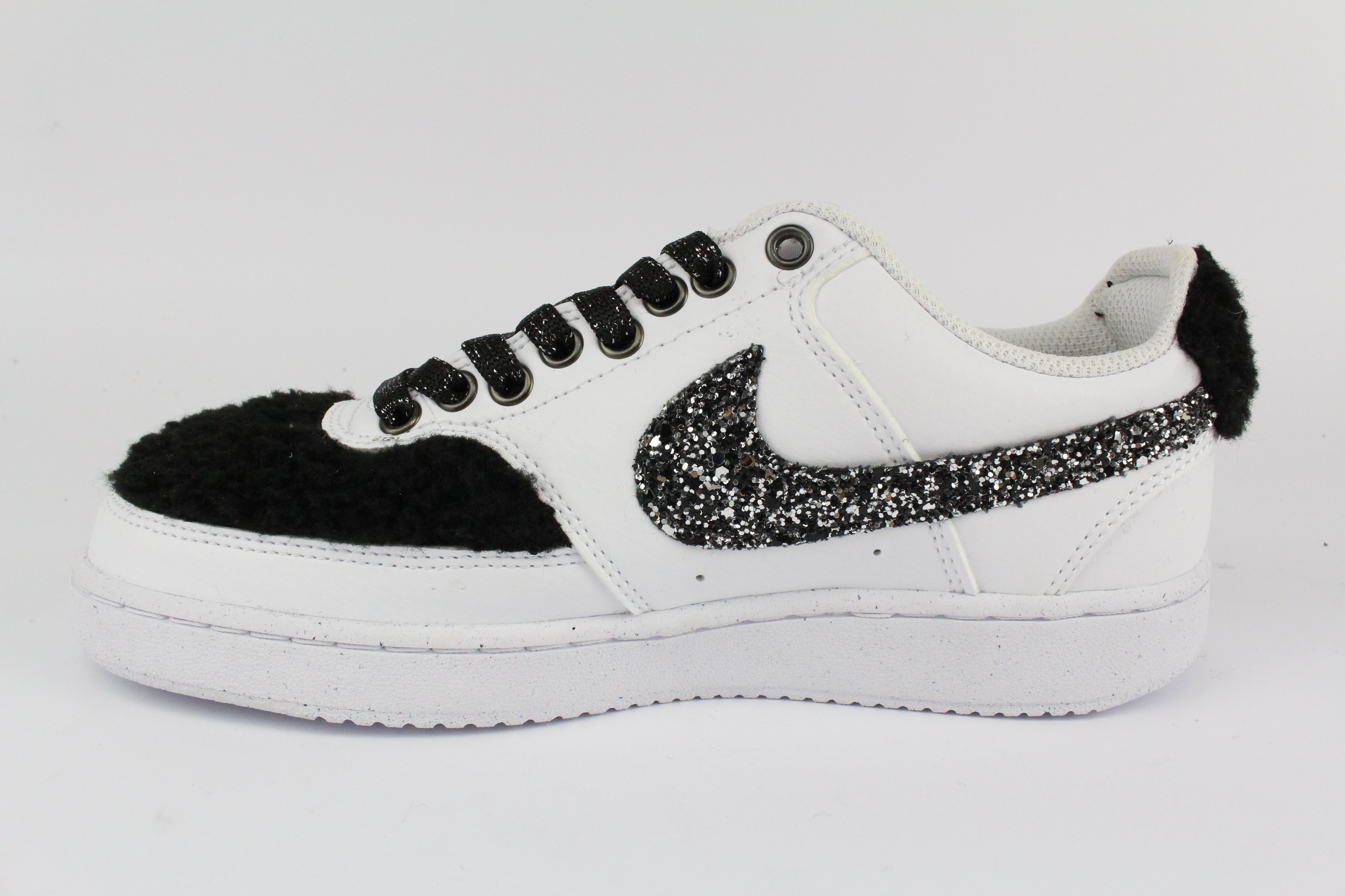 Nike Court Vision Low Spotted &amp; Glitter Black