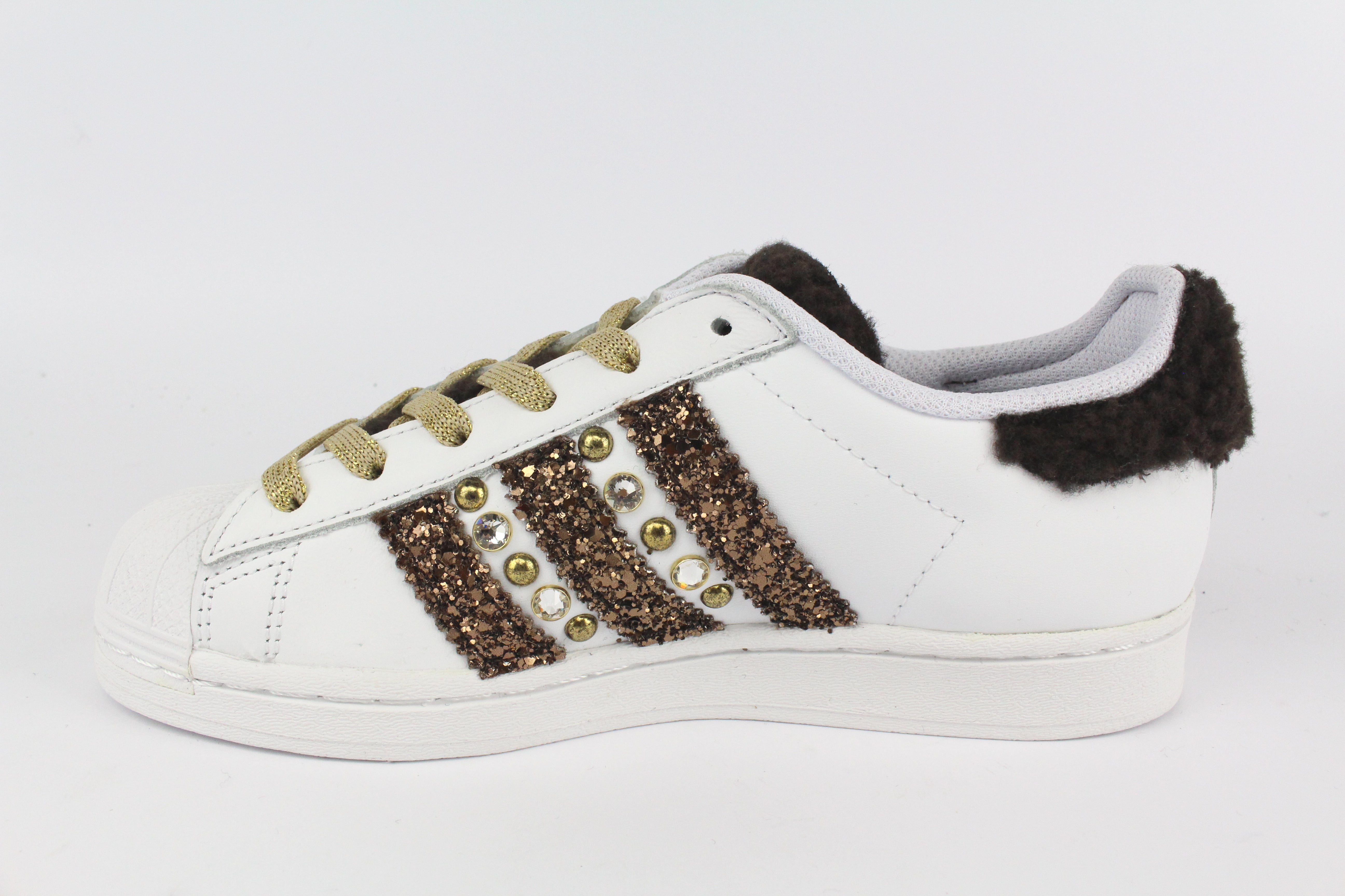 Adidas Superstar Lamb Brown Glitter