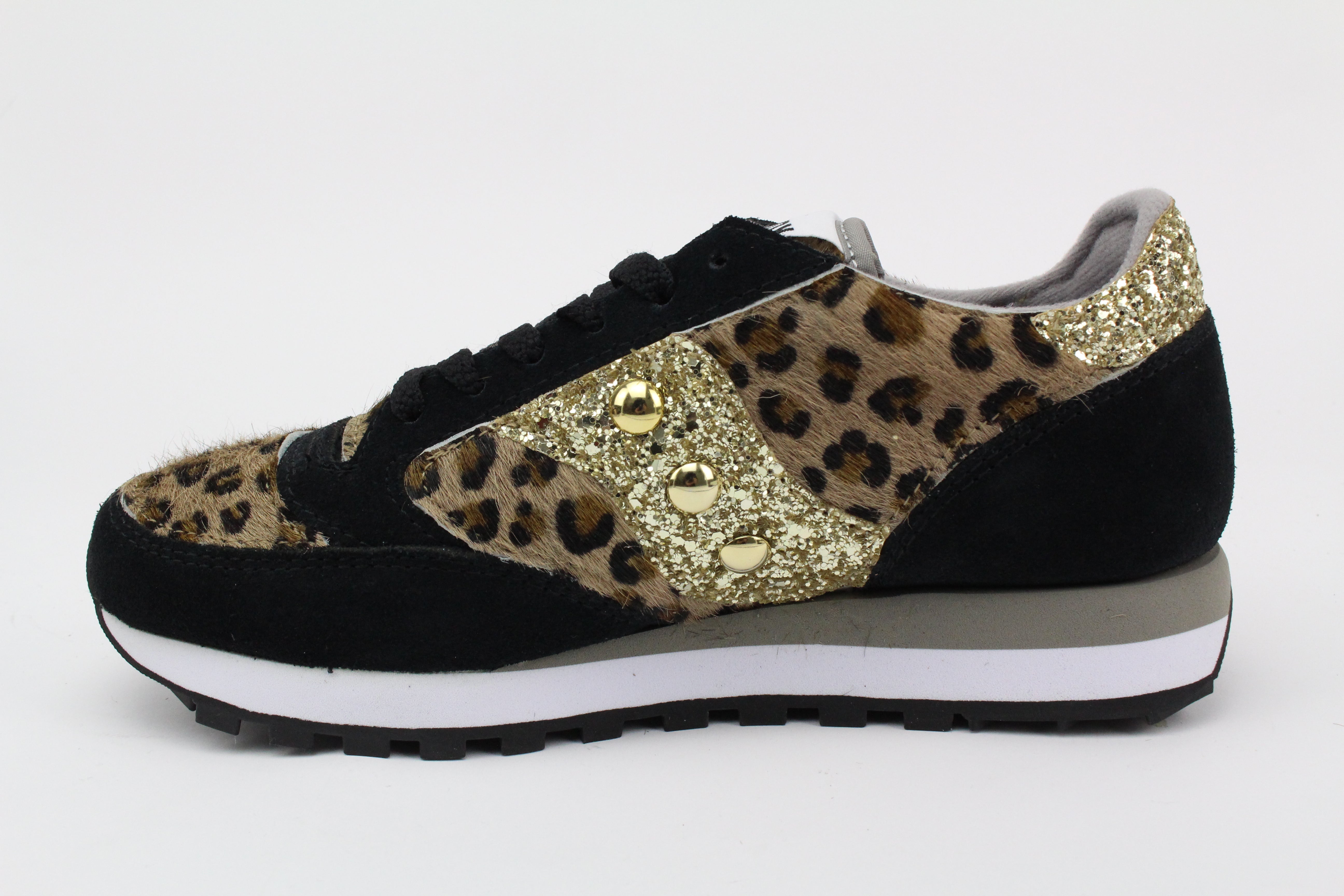 Saucony Jazz Black Total Maculato & Gold Glitter