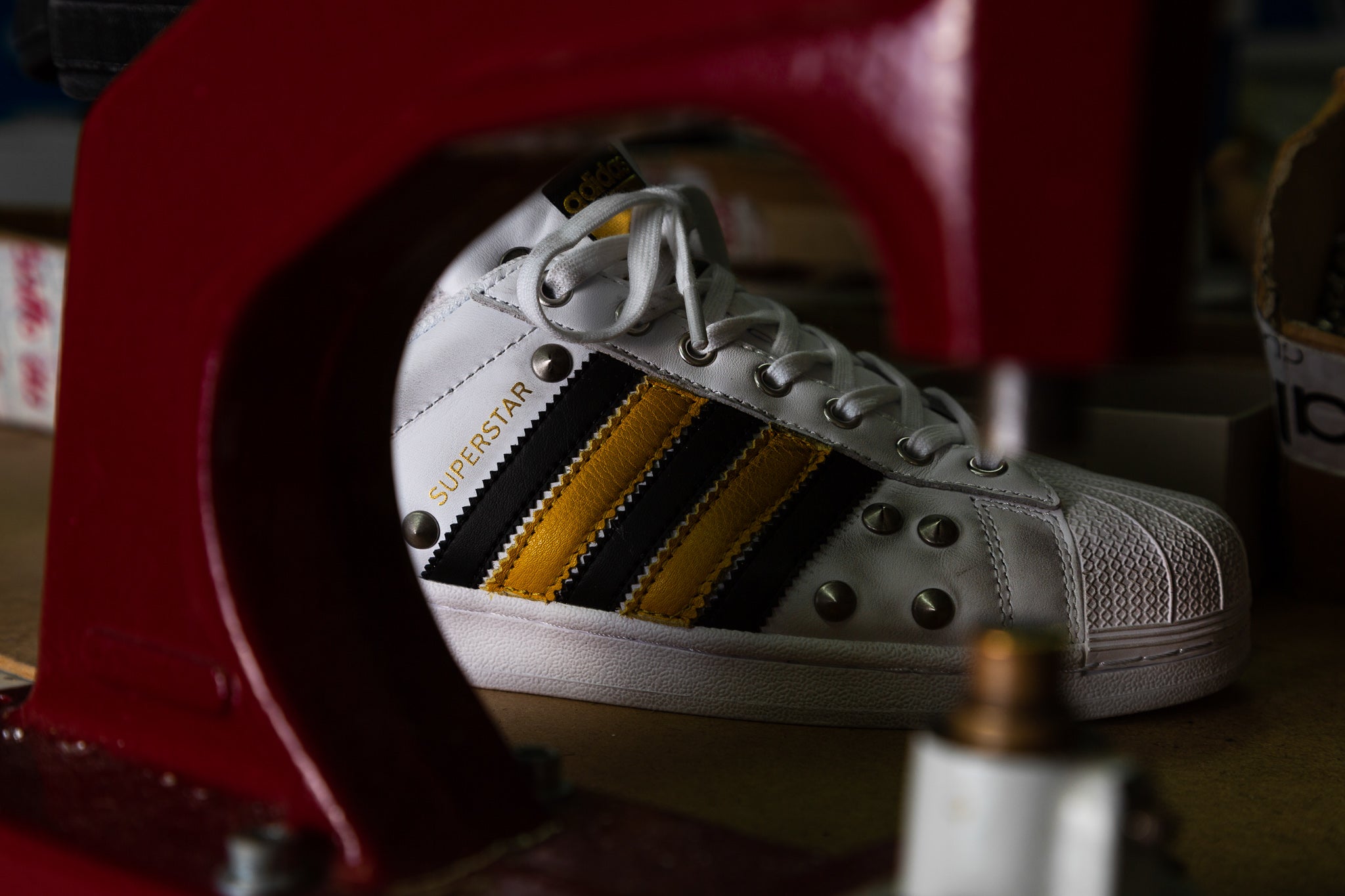 Adidas Superstar Mustard &amp; Studs