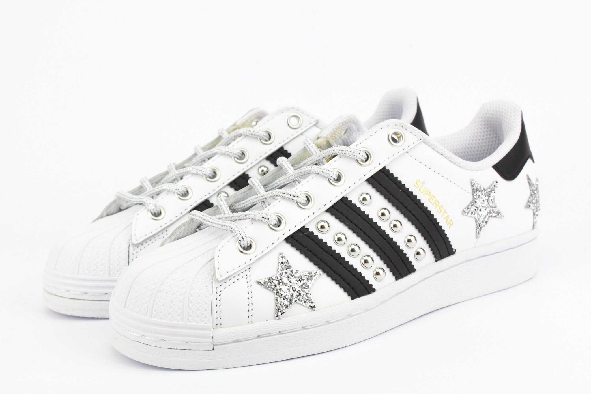 Adidas Superstar Borchie & Stelle Silver