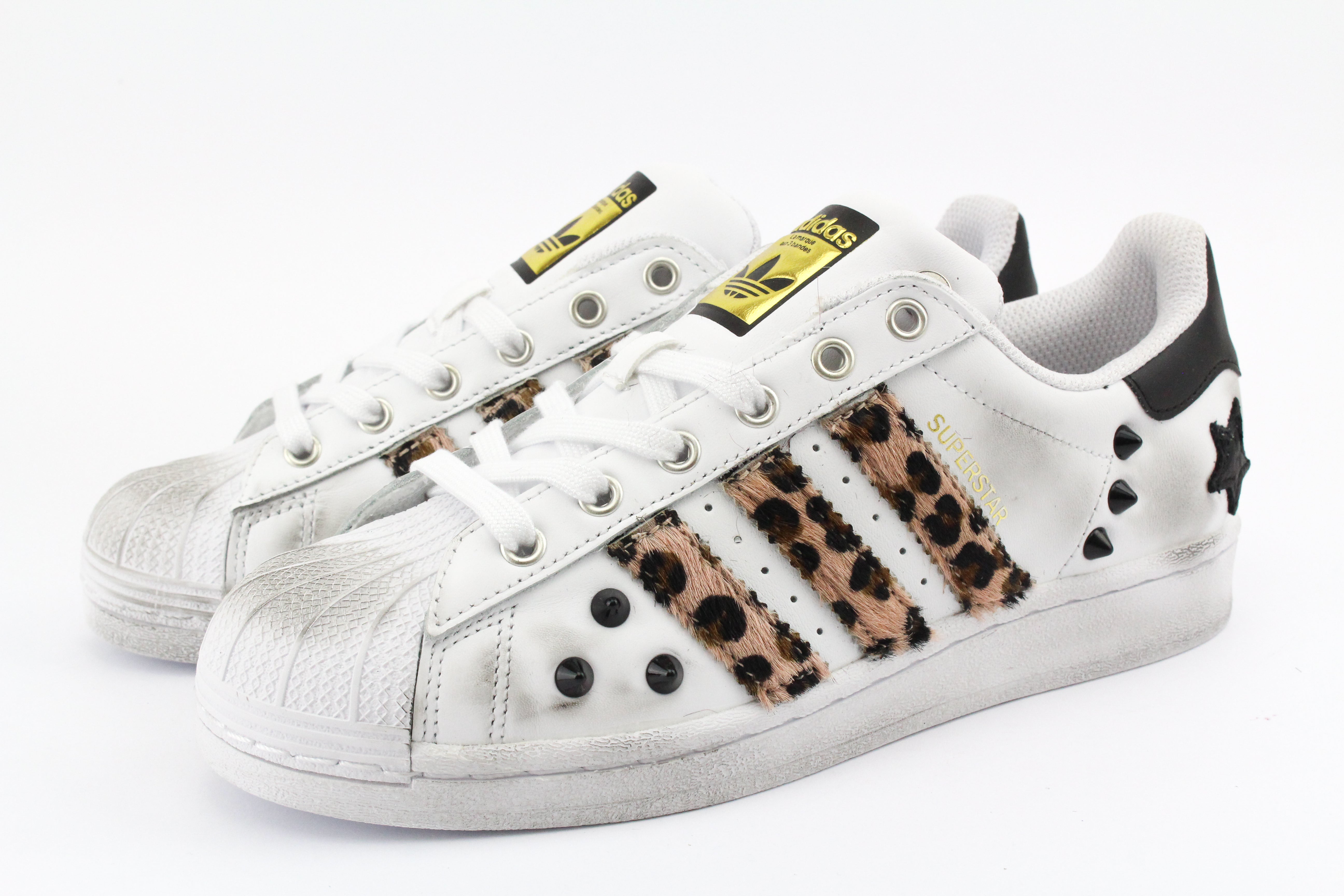 Adidas Superstar Spotted Pink Studs Heart