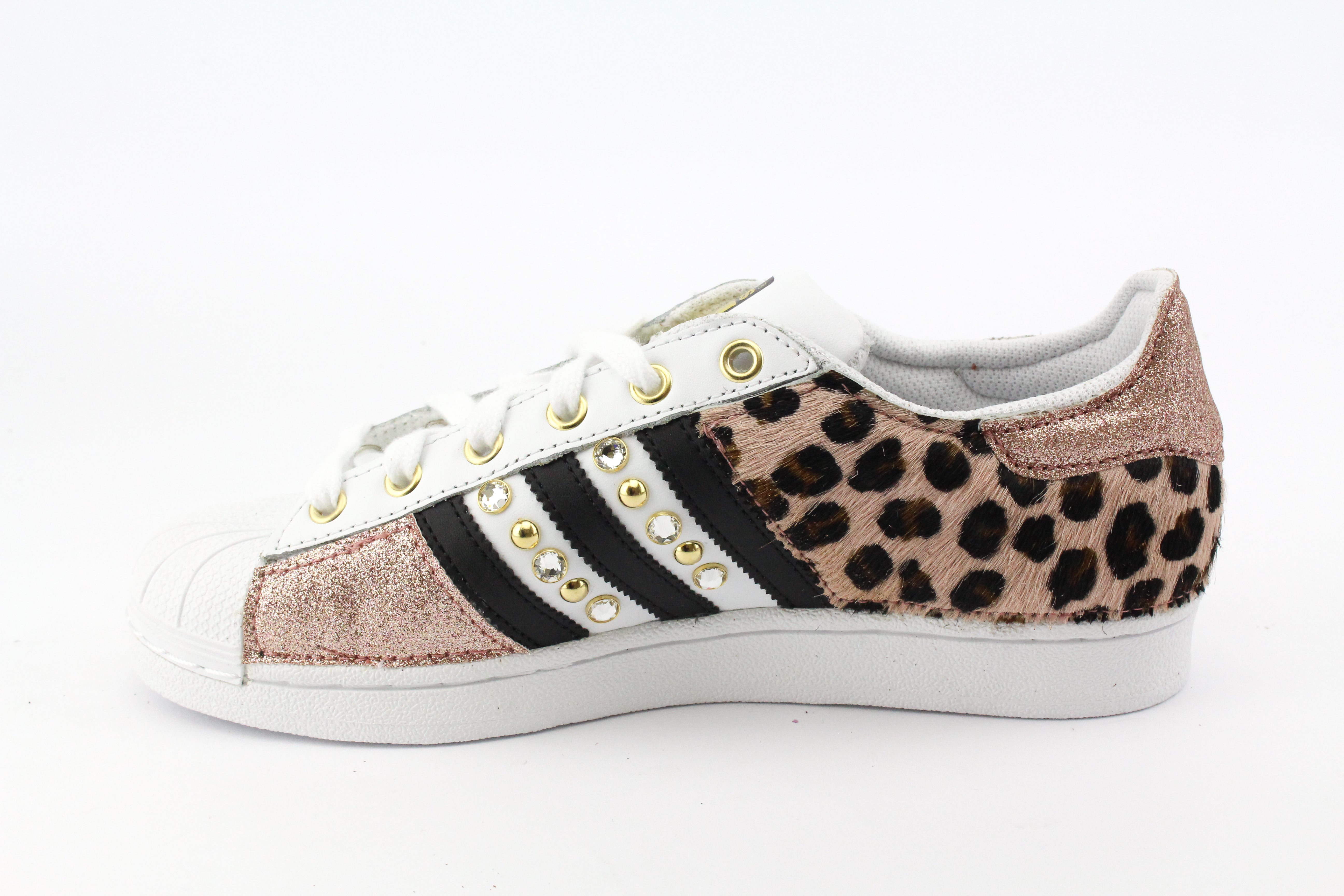 Adidas Superstar Maculate Glitter Pink Borchie