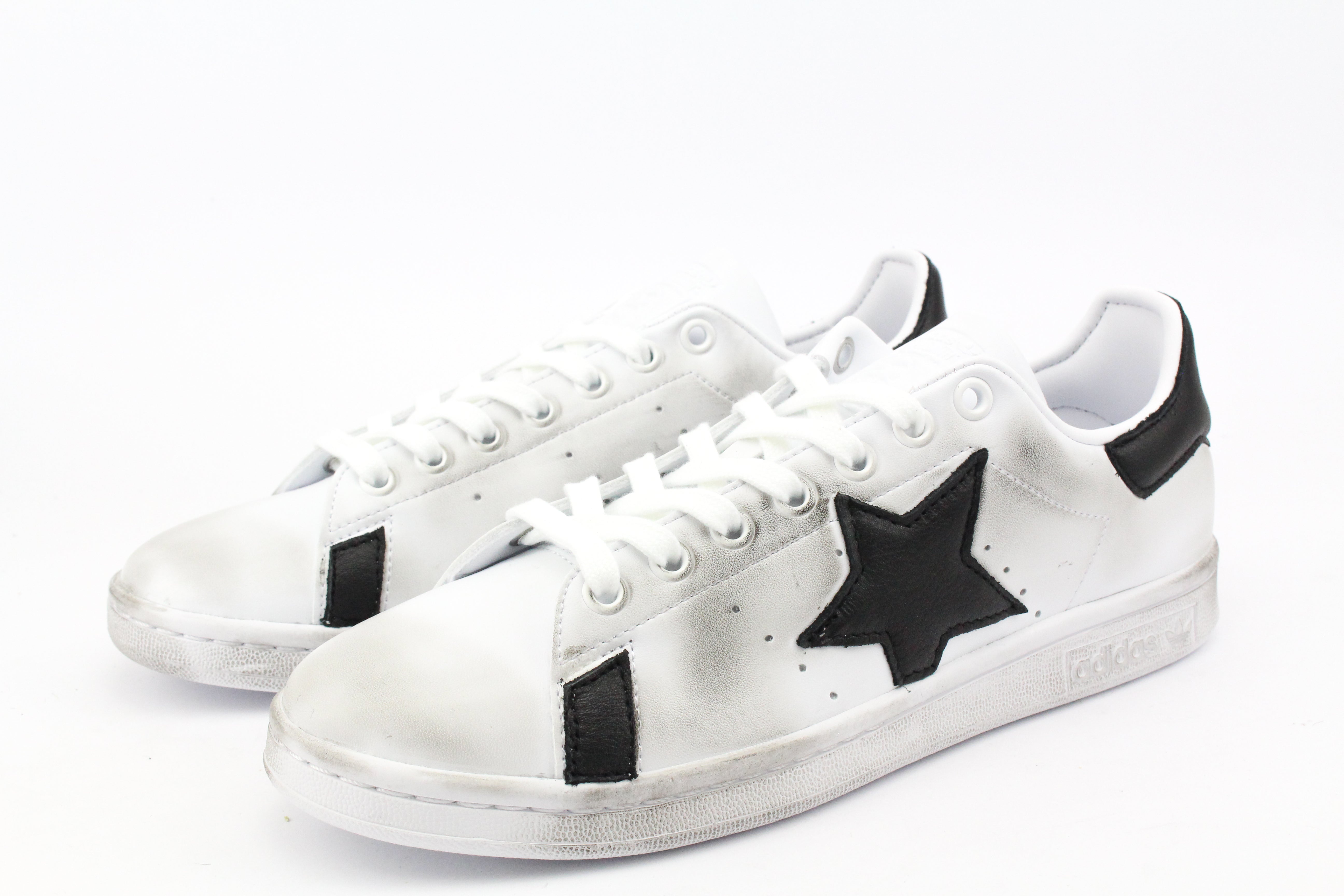 Adidas Stan Smith Star Black Leather