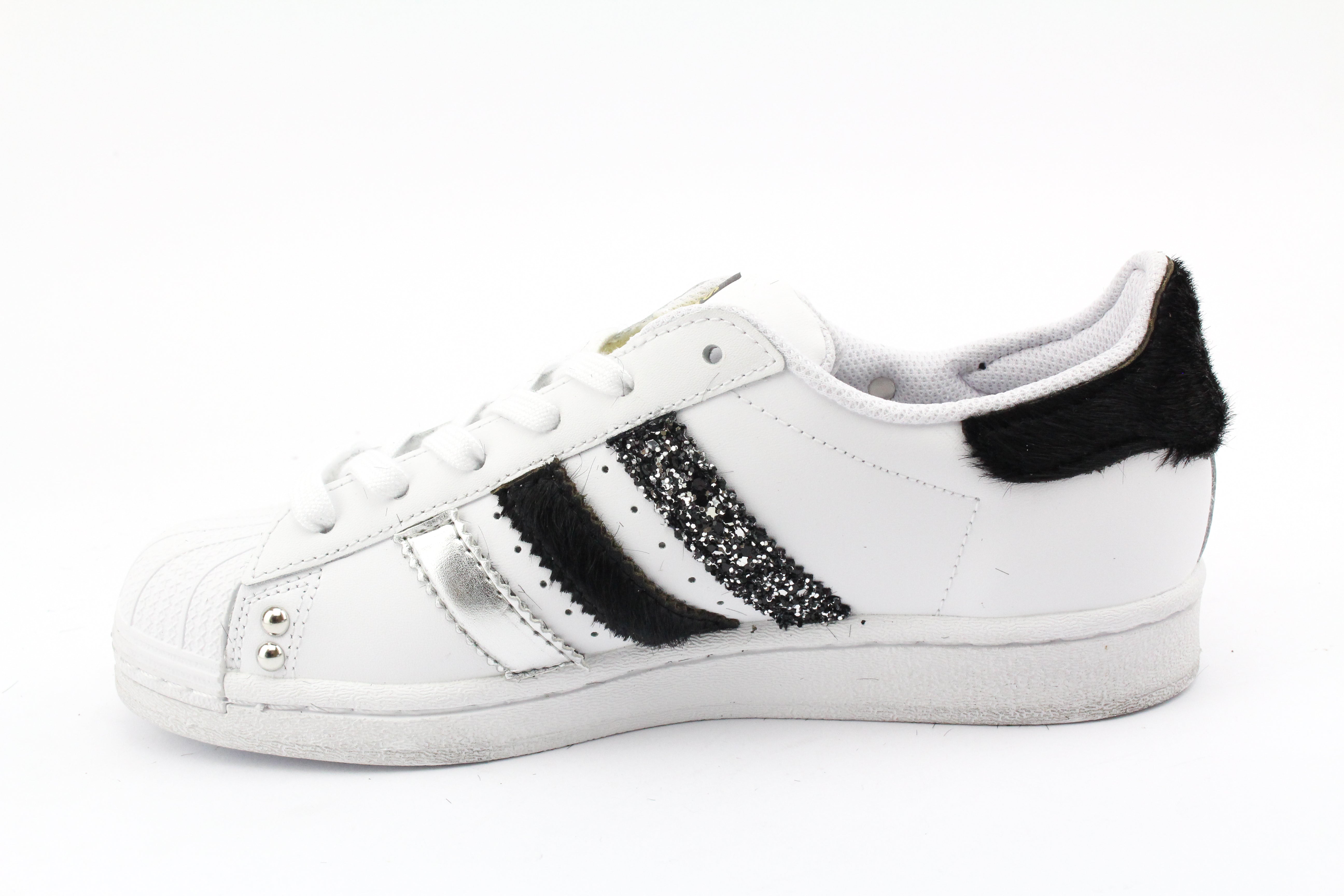 Adidas Superstar Cavallino Black Glitter Strass