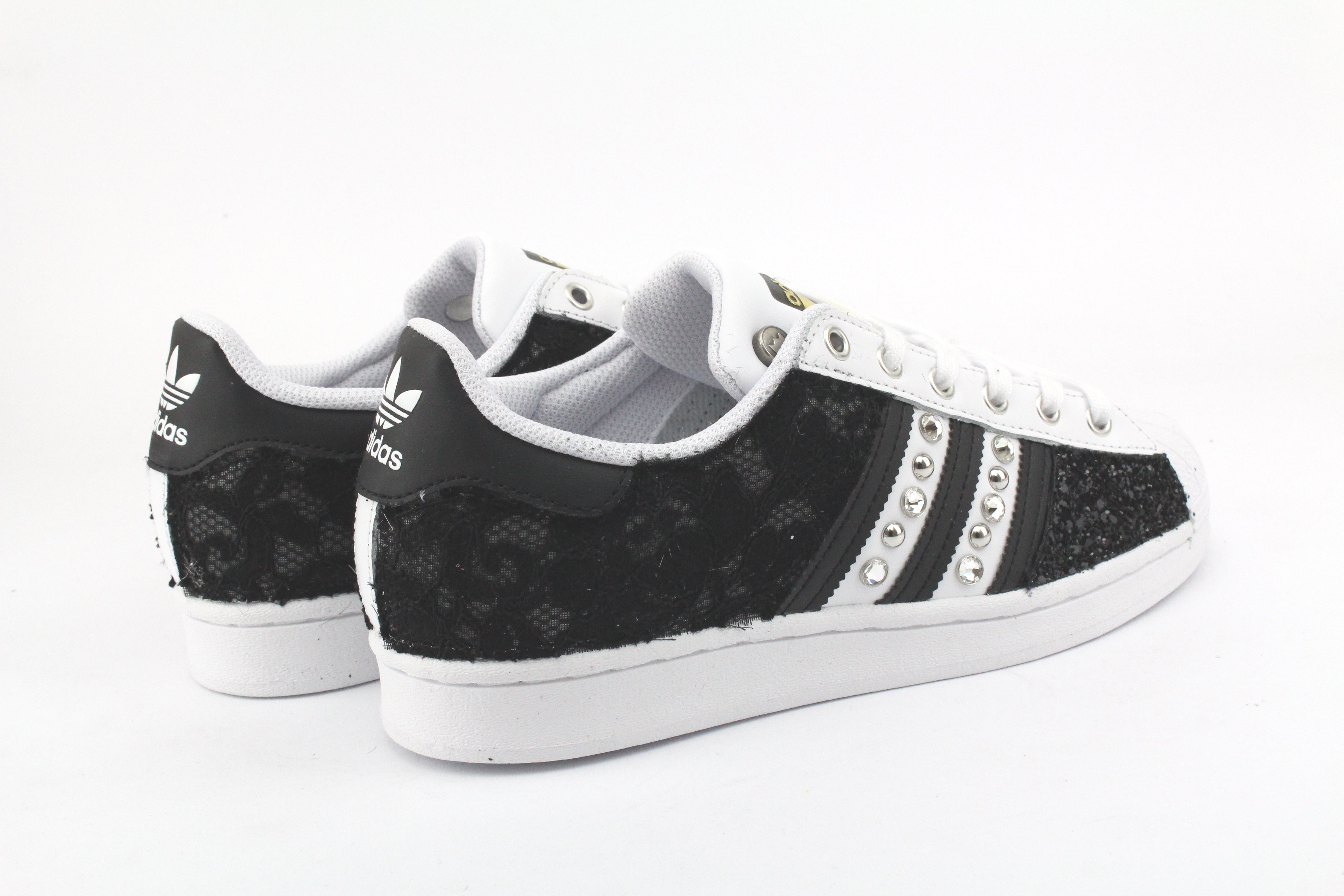 Adidas Superstar Lace Black Glitter Black