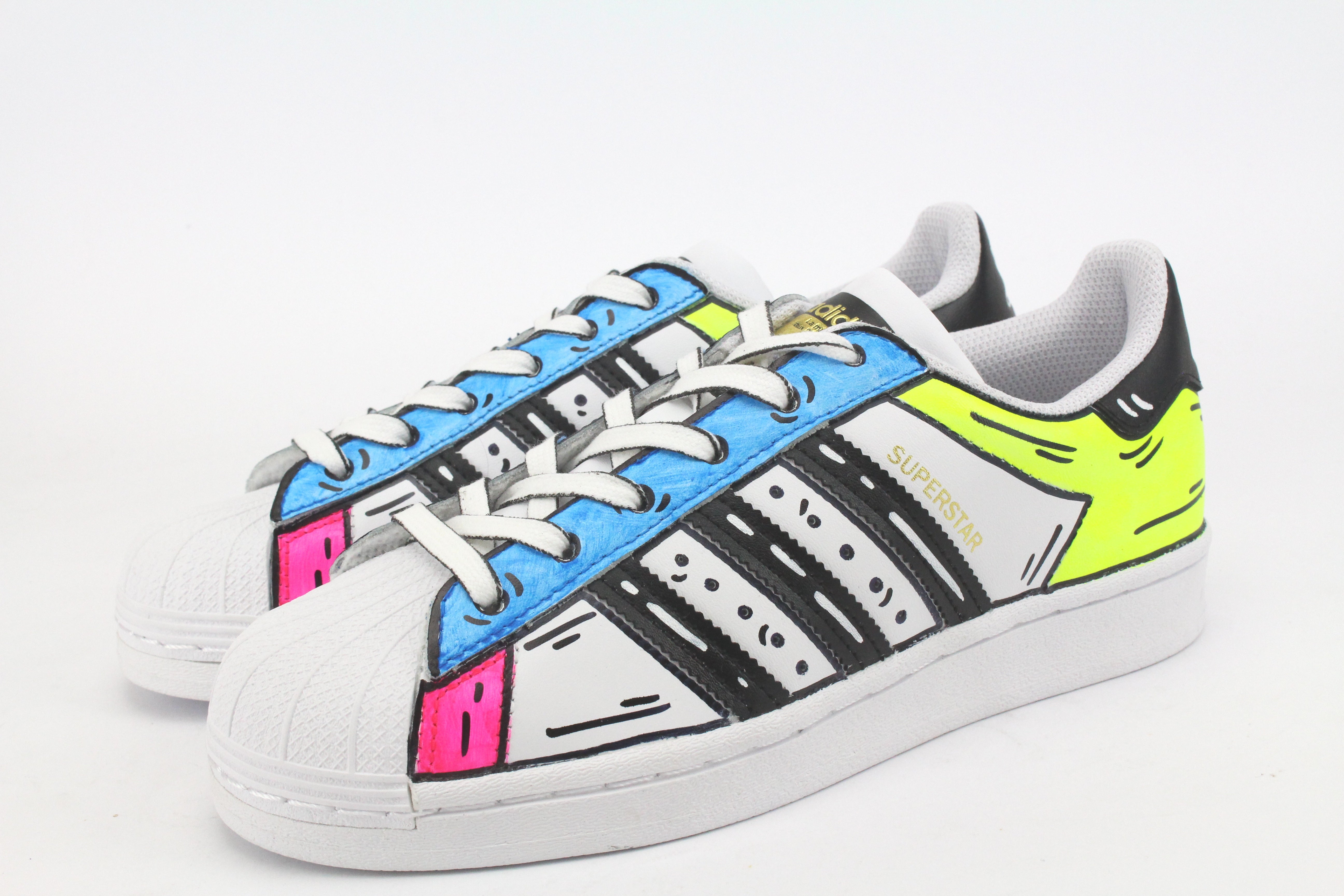 Adidas Superstar Cartoon Fluo