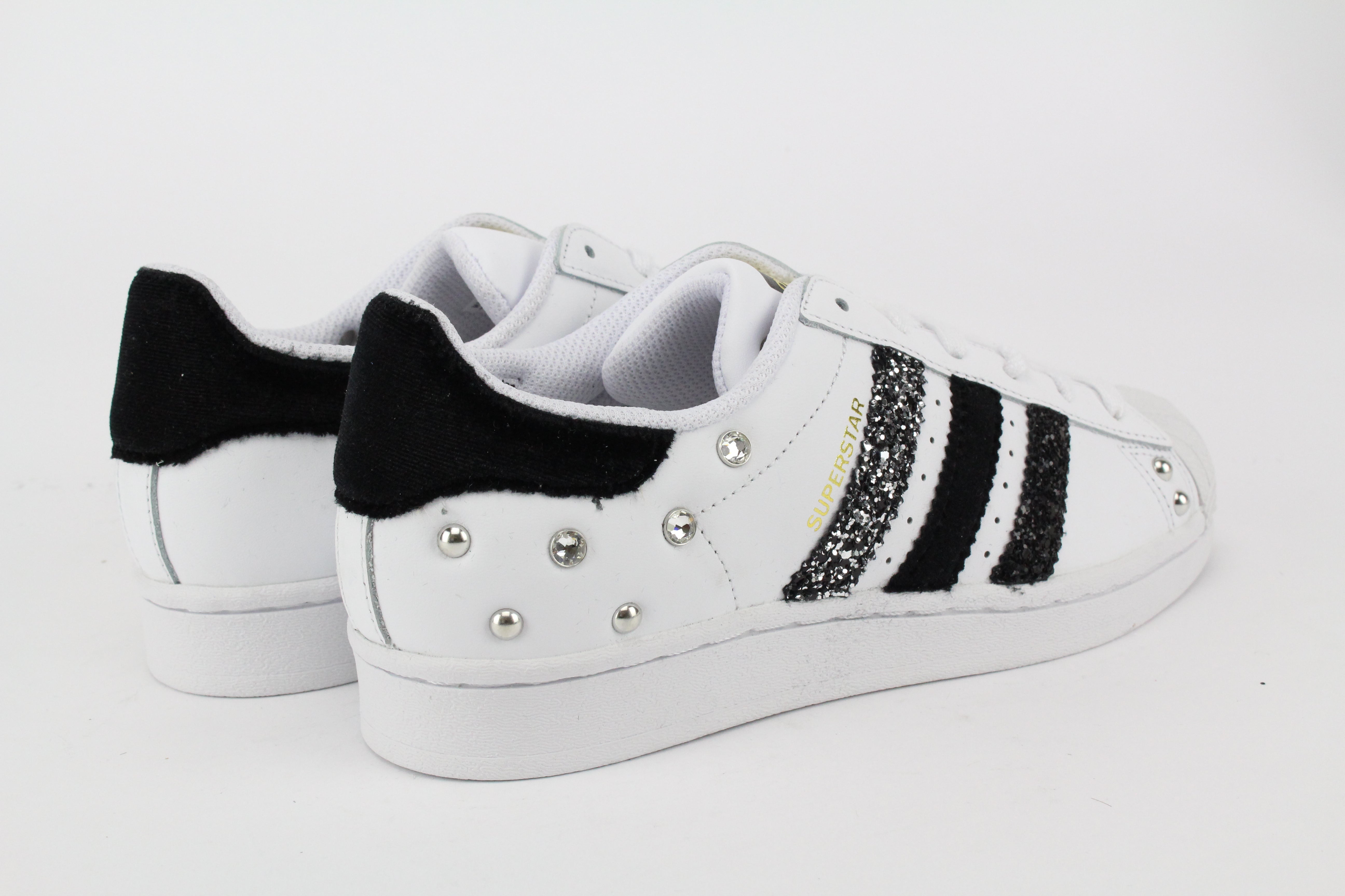 Adidas Superstar Velluto Glitter Black Strass