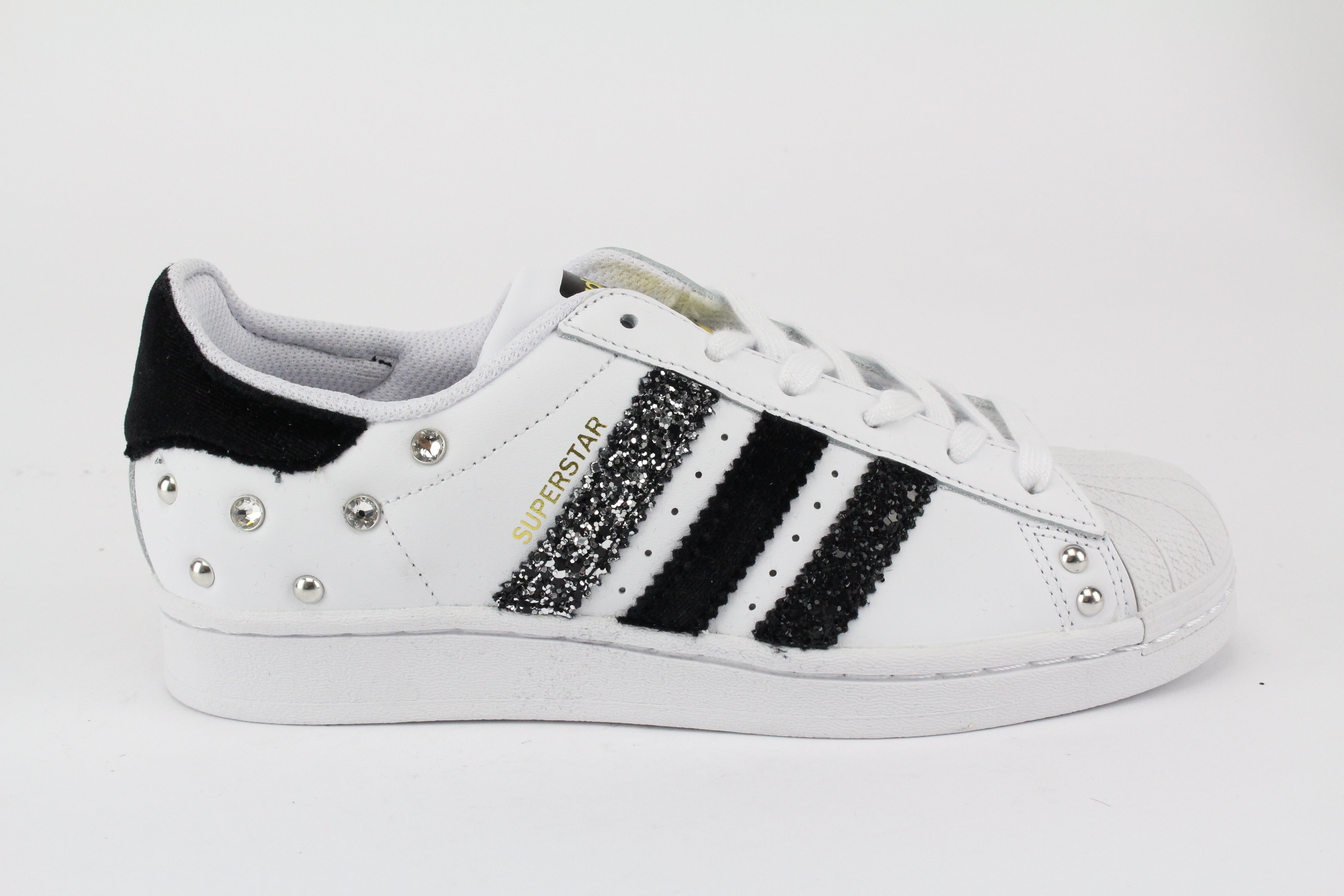 Adidas Superstar Velluto Glitter Black Strass