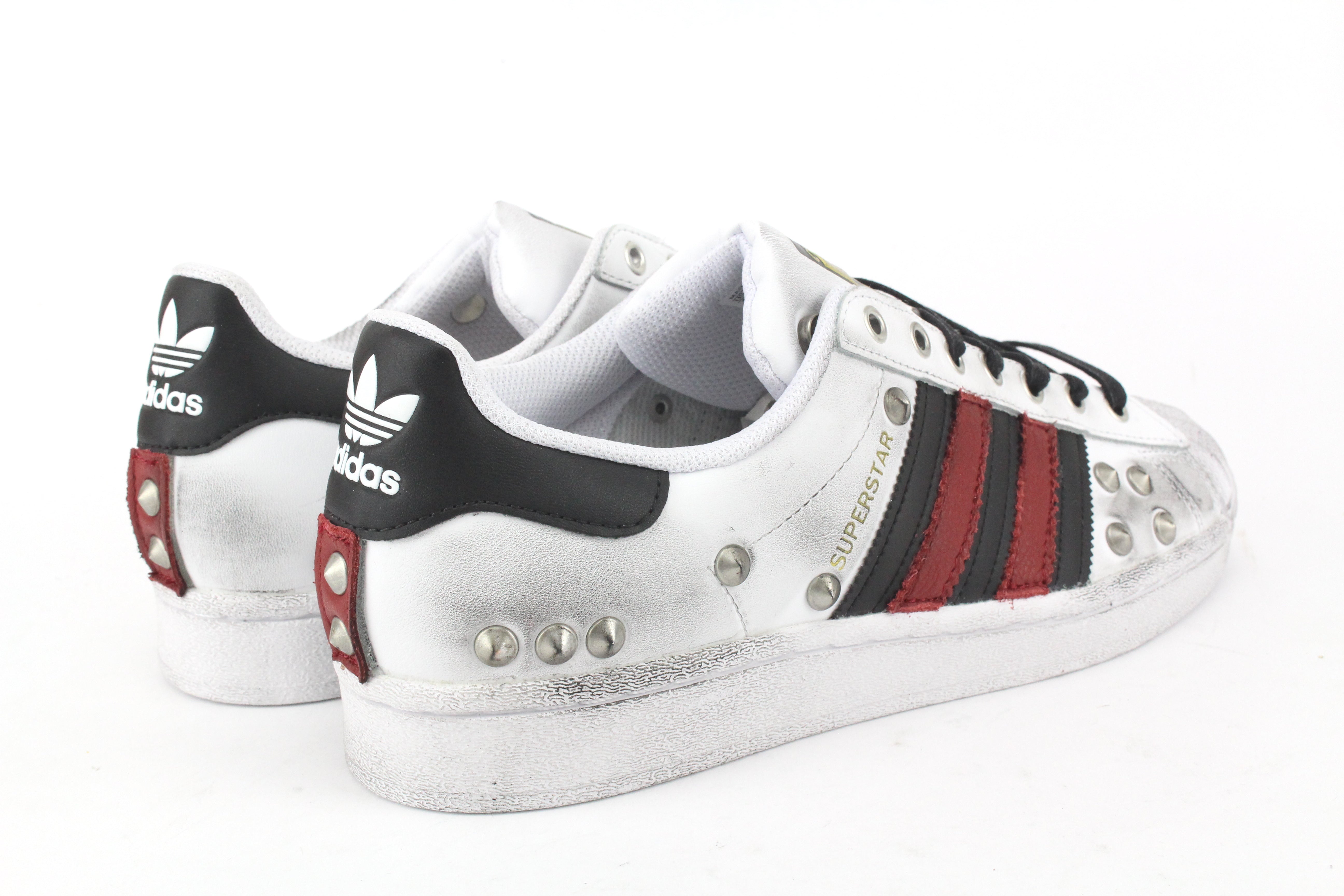 Adidas superstar rosse in pelle online