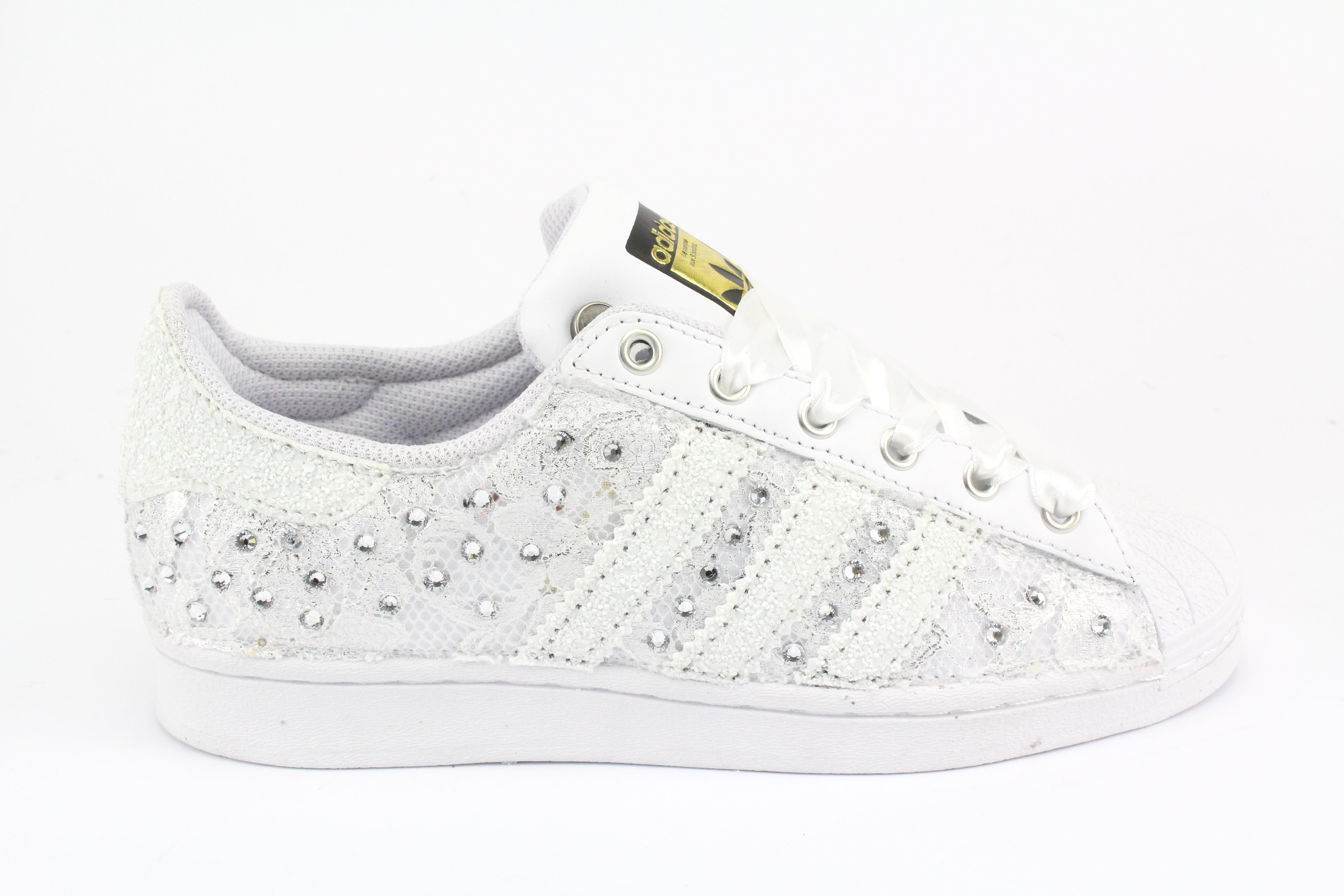 Adidas Superstar Pizzo White Strass Termo