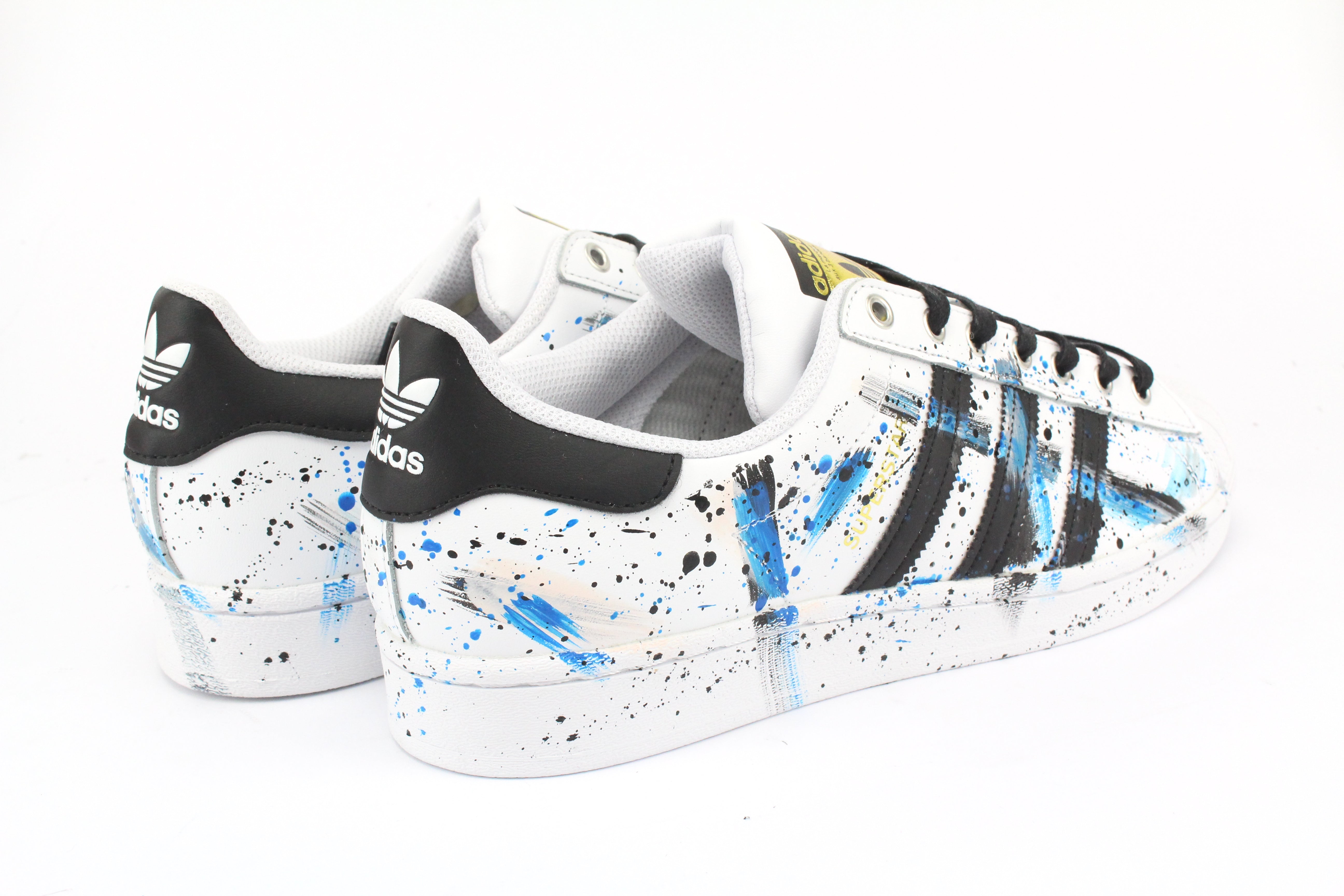 Adidas Superstar Nero/Blu Vernice