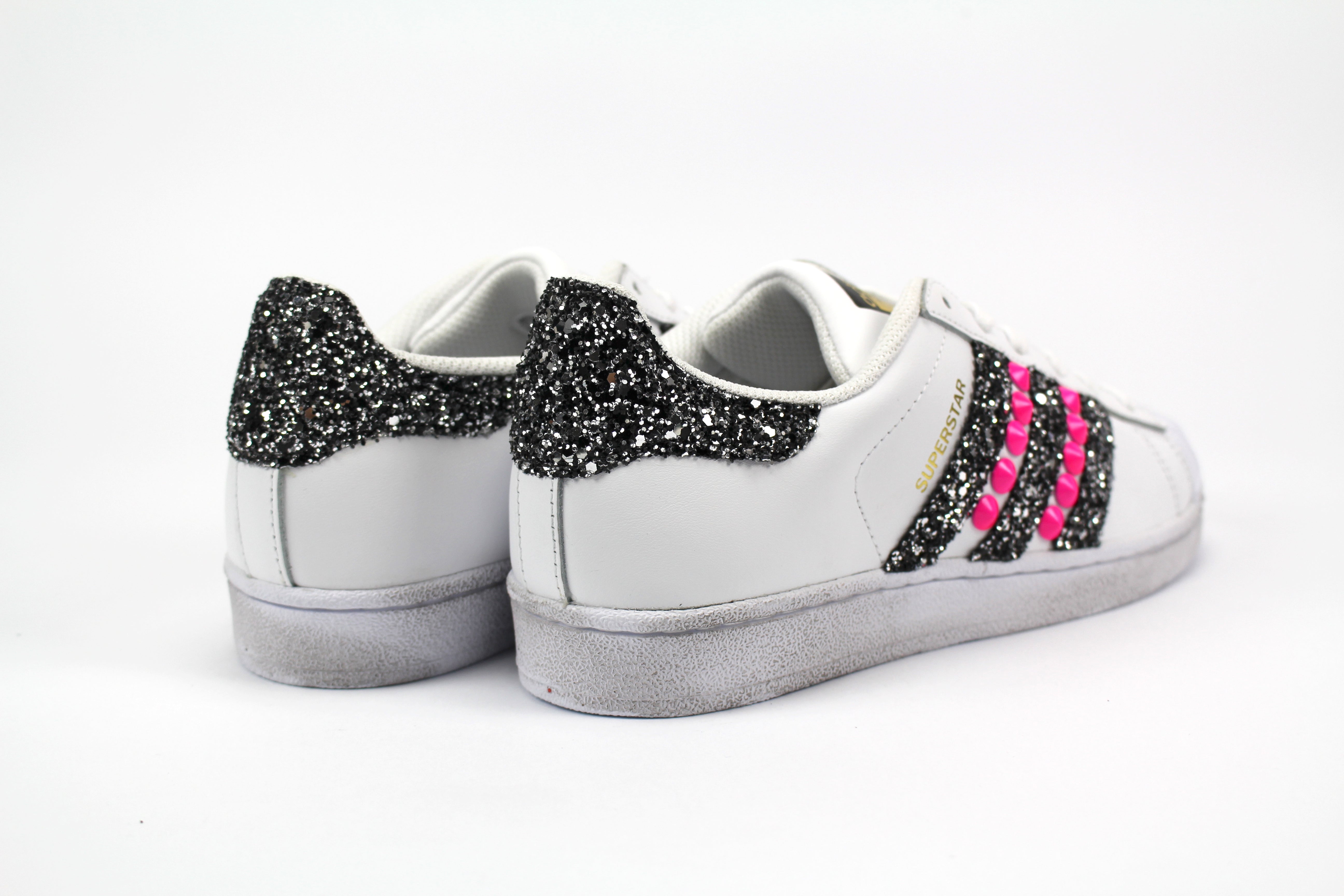 Adidas superstar bold black pink best sale