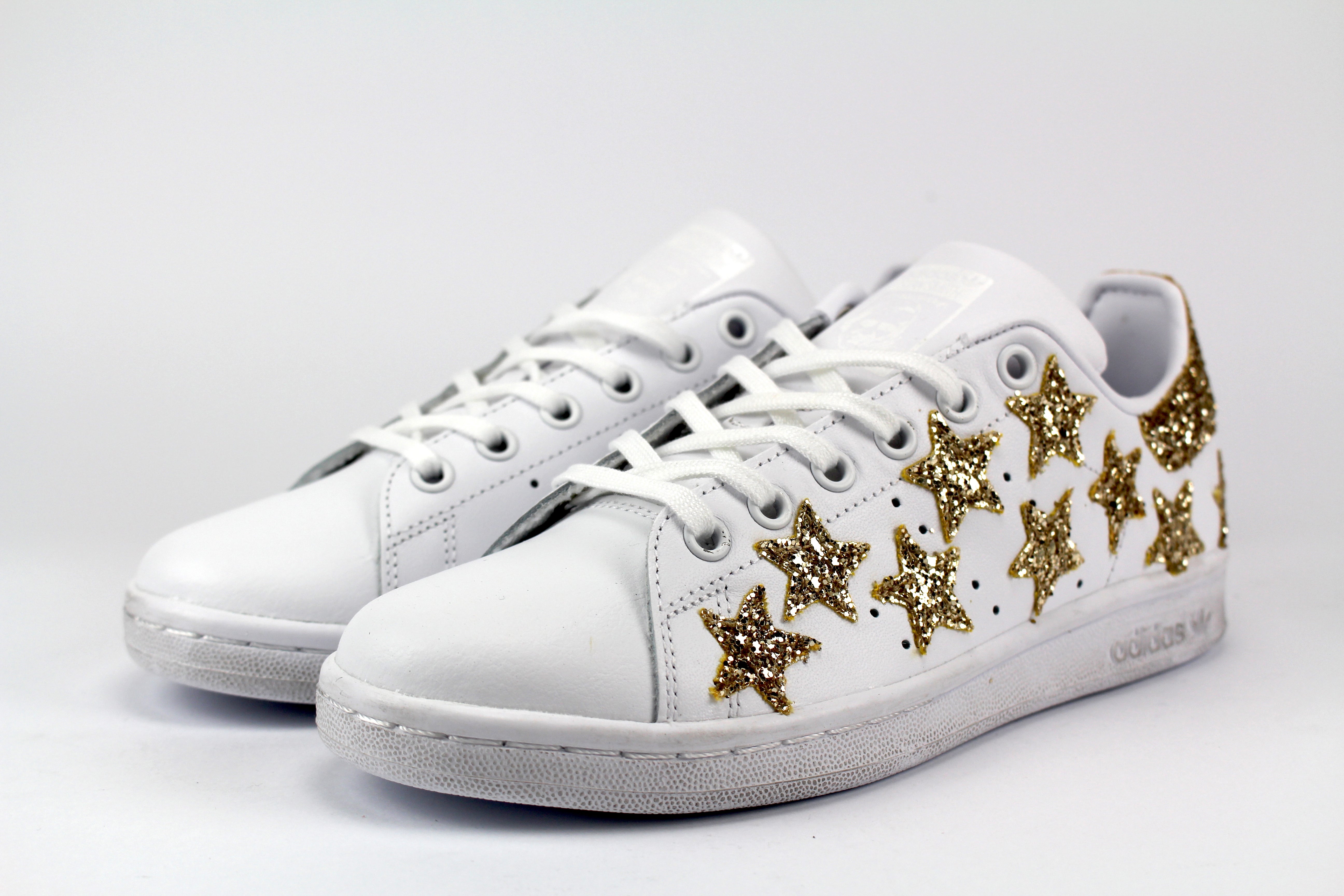 Adidas Stan Smith Personalizzate Stelline Glitter Oro