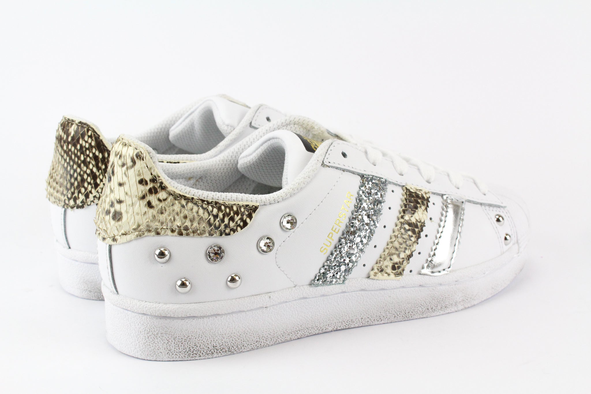 Adidas Superstar Custom Python Glitter Studs