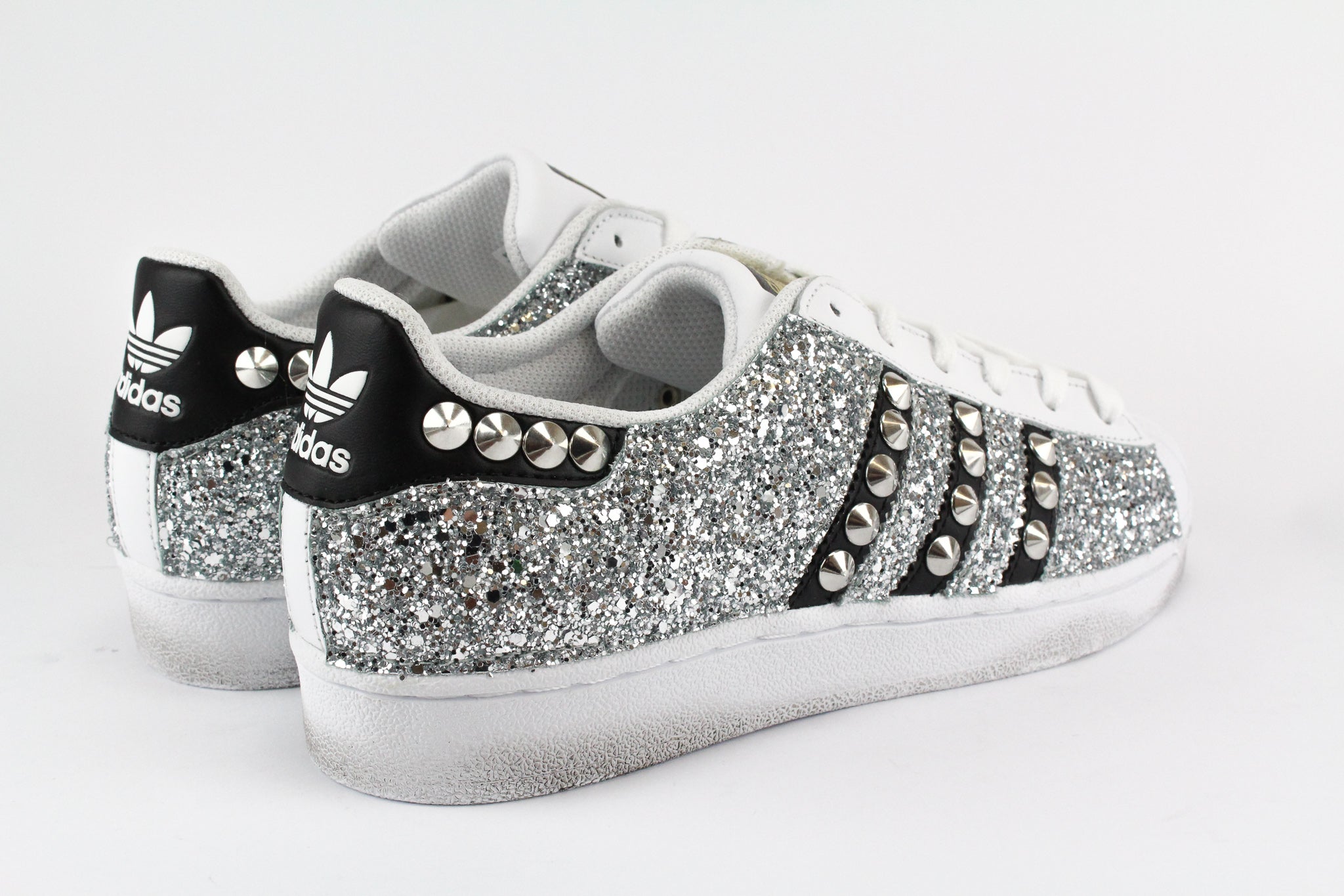 Adidas Superstar Personalizzate Total Glitter & Borchie