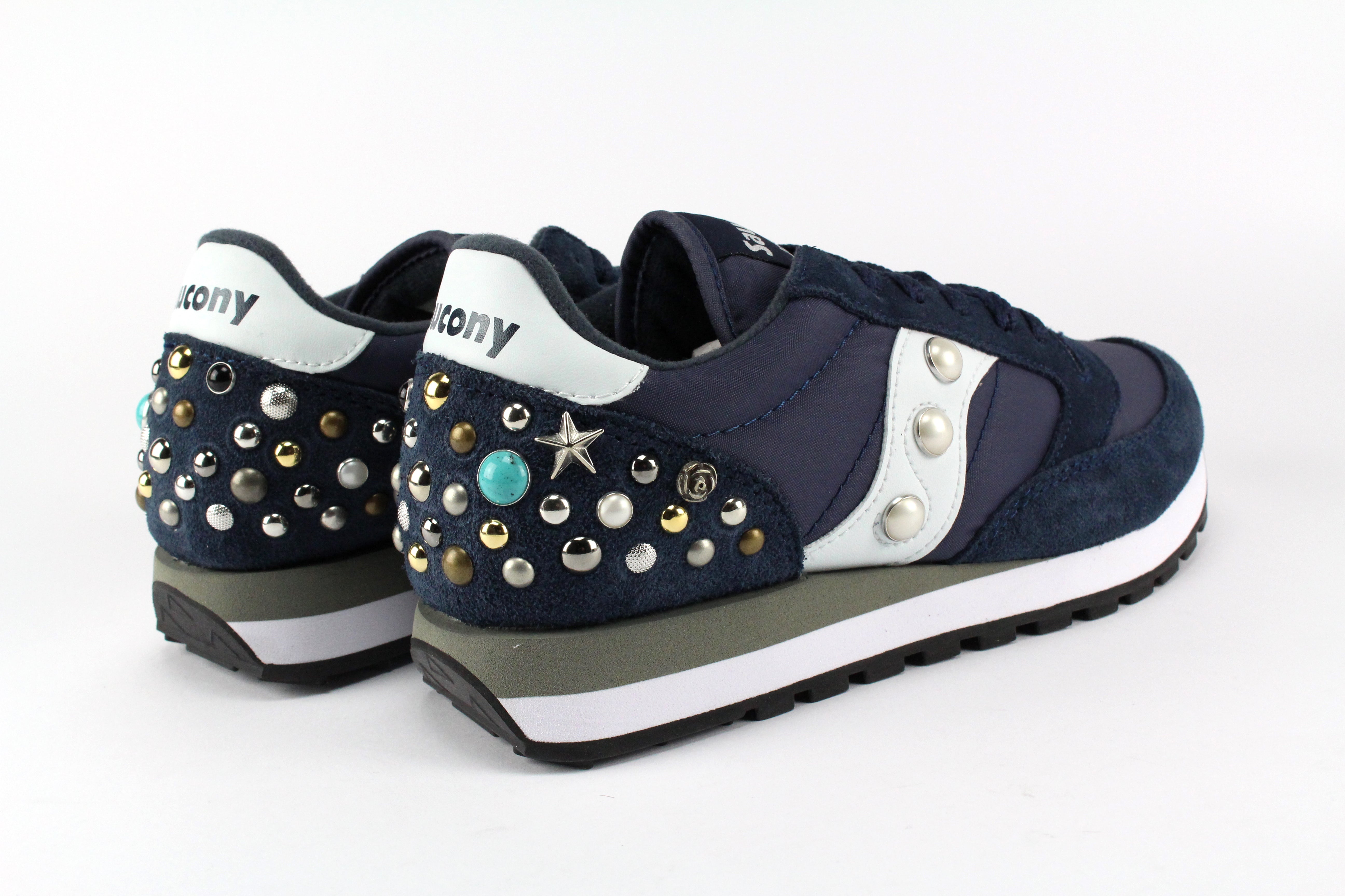 Saucony Jazz Personalizzate Navy Borchie